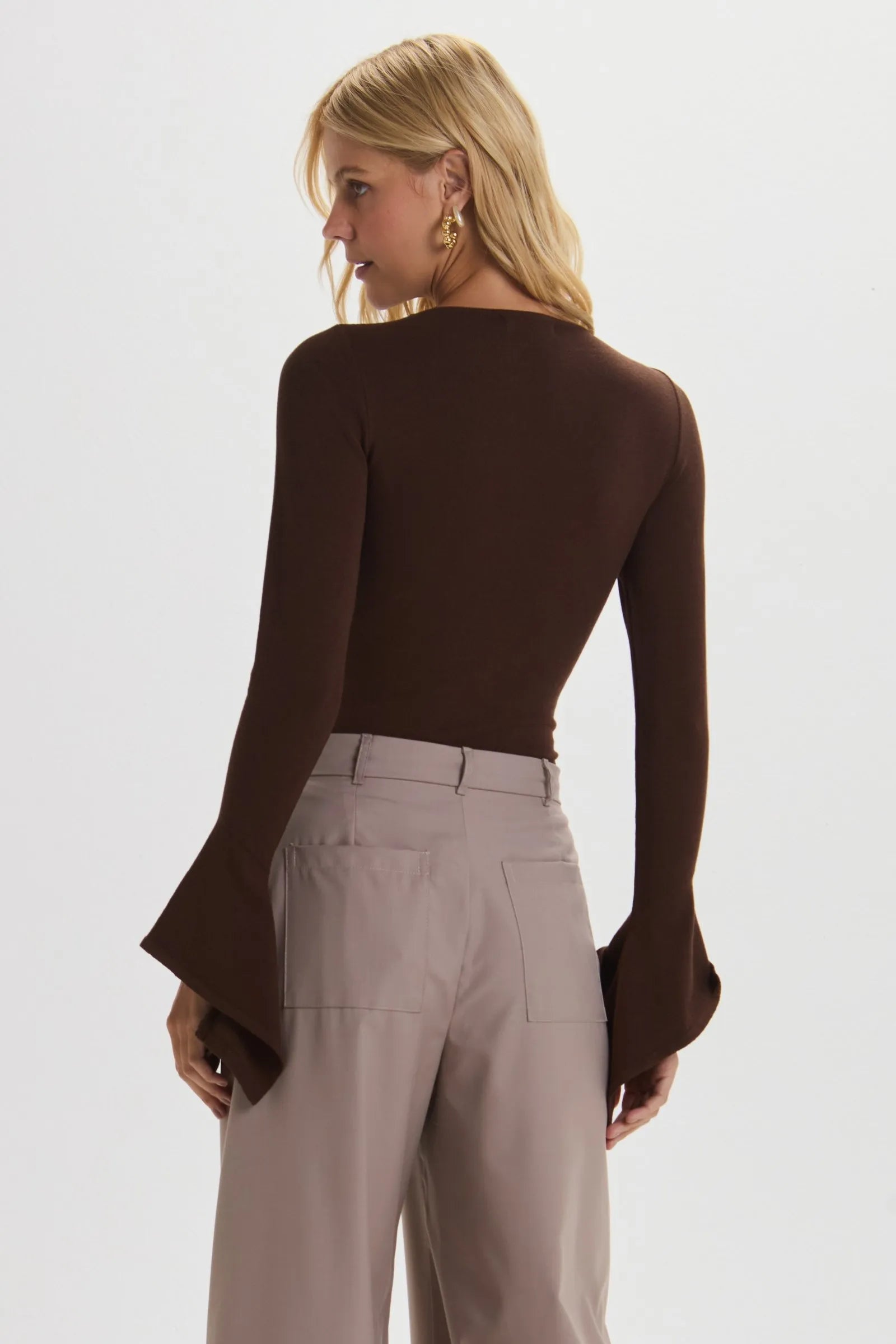 Blusa Liah Marron Leblog