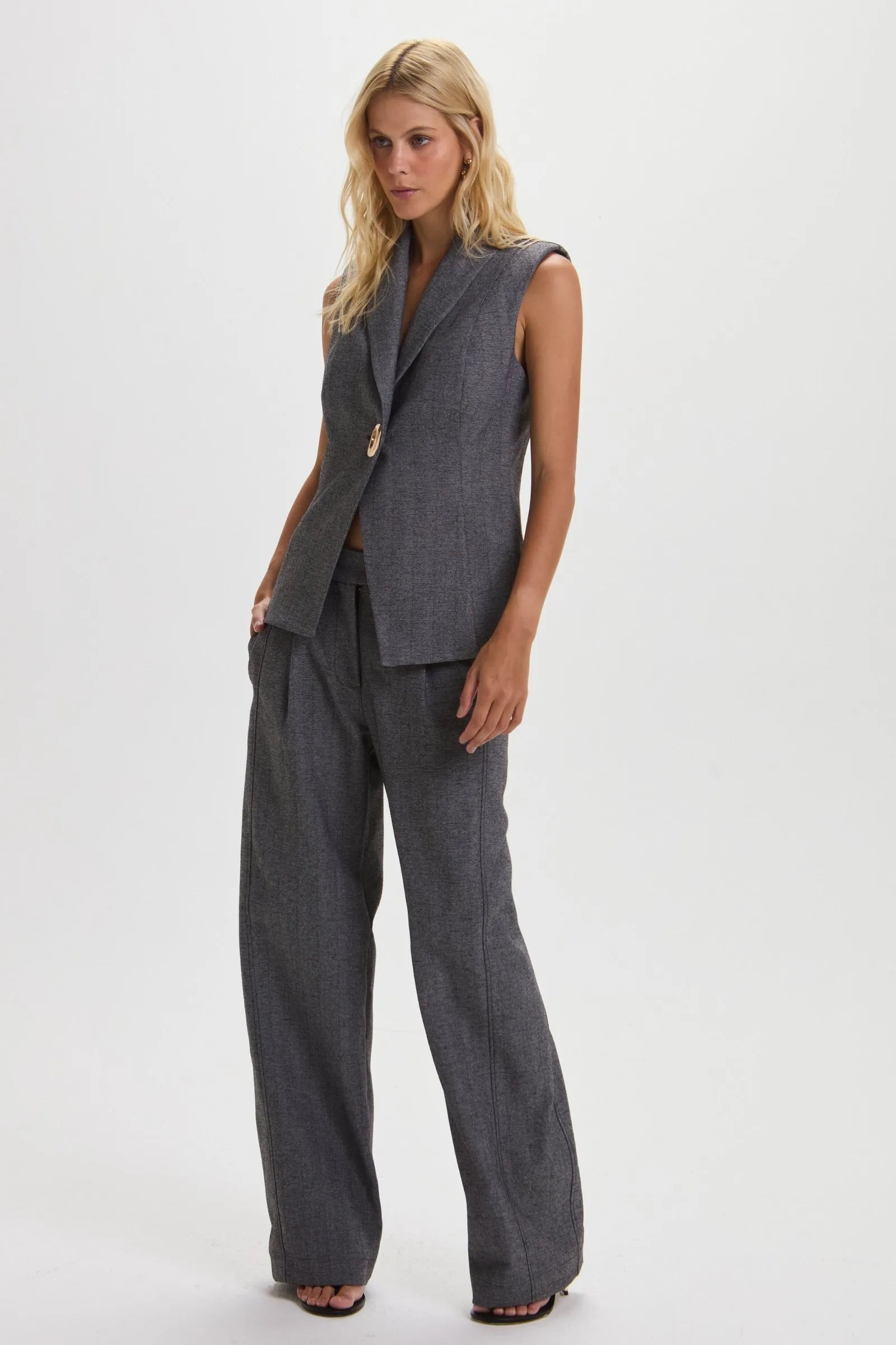 Pantalon Monica Gris Leblog