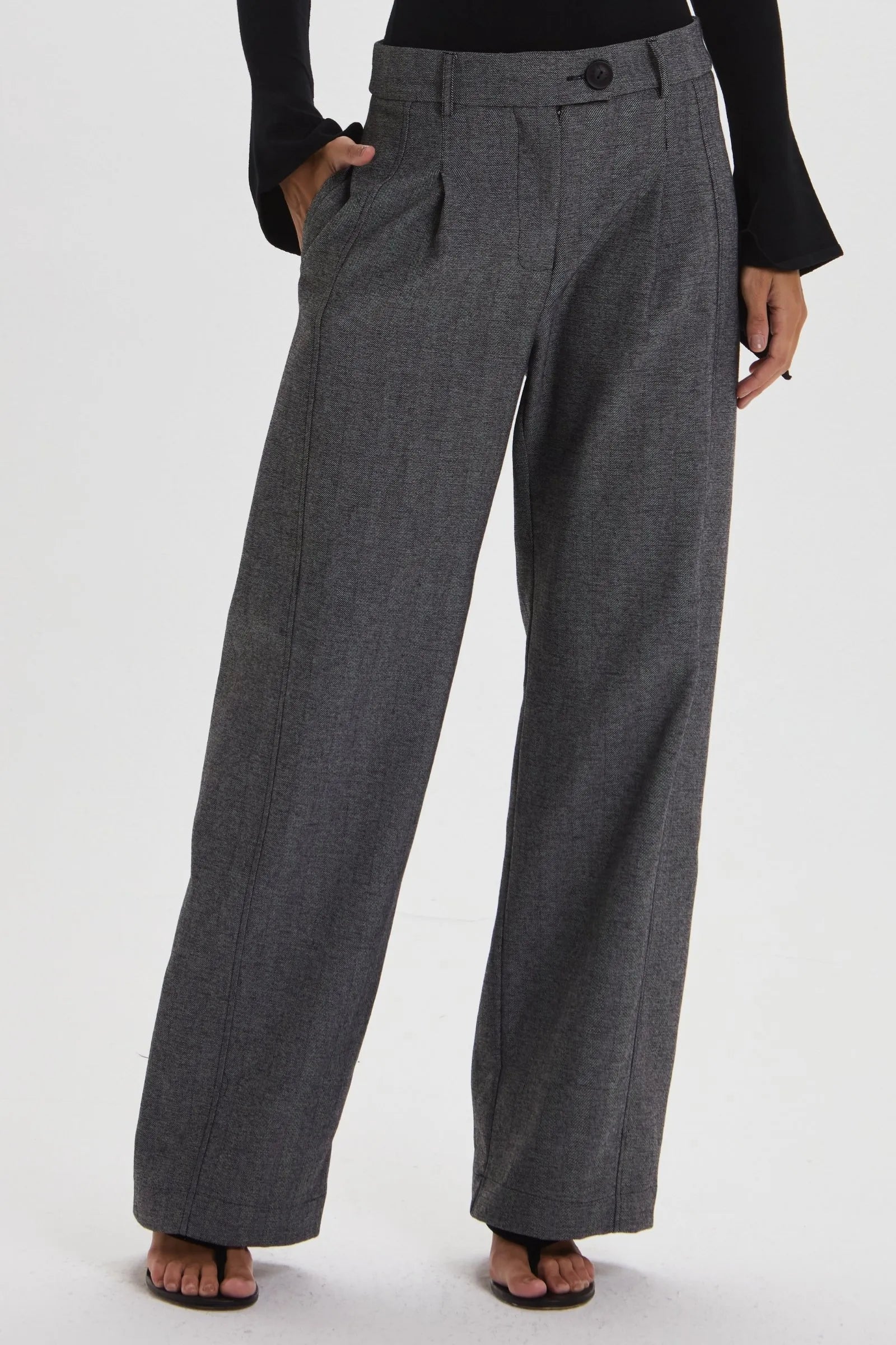 Pantalon Monica Gris Leblog