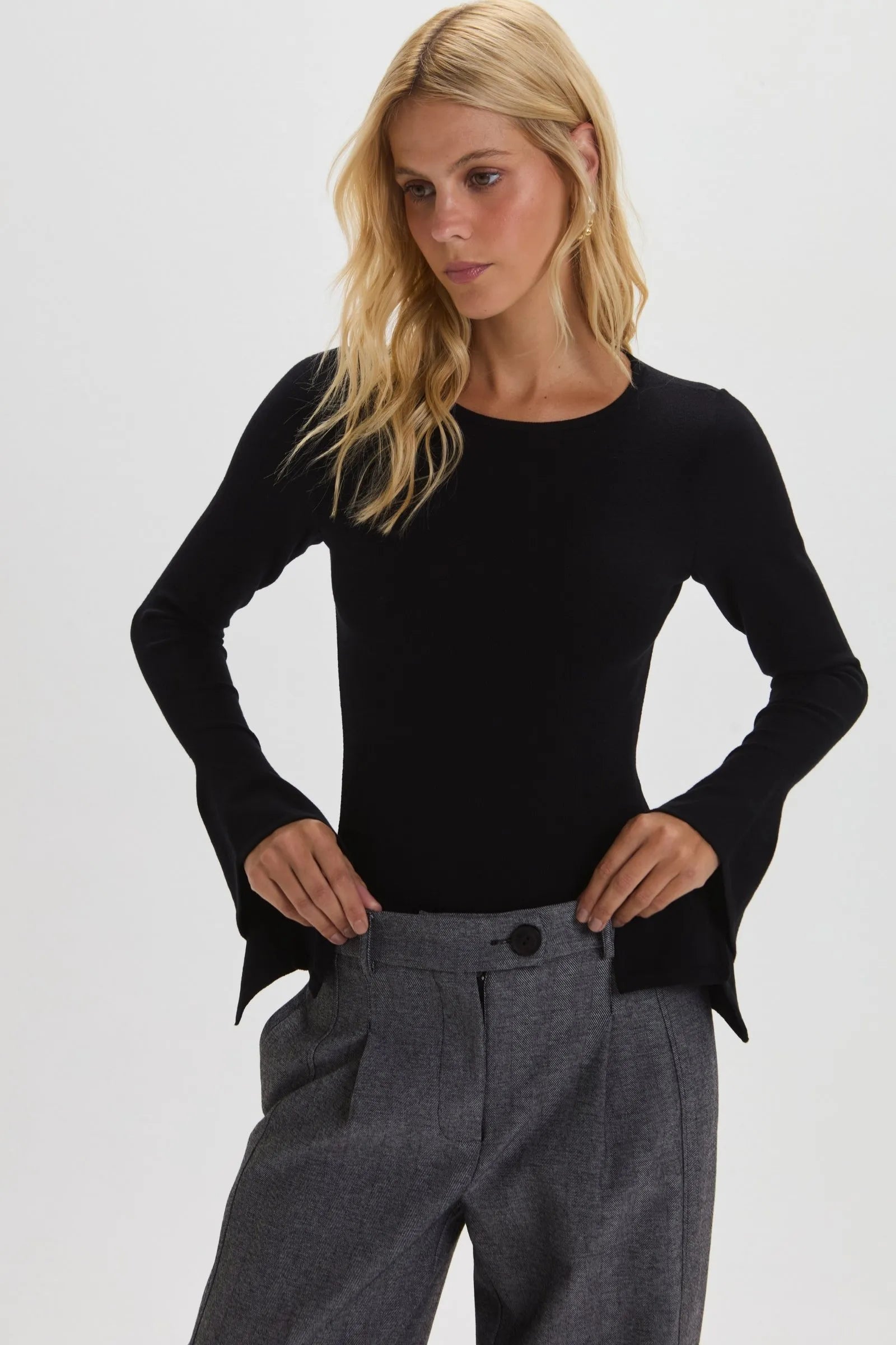 Pantalon Monica Gris Leblog
