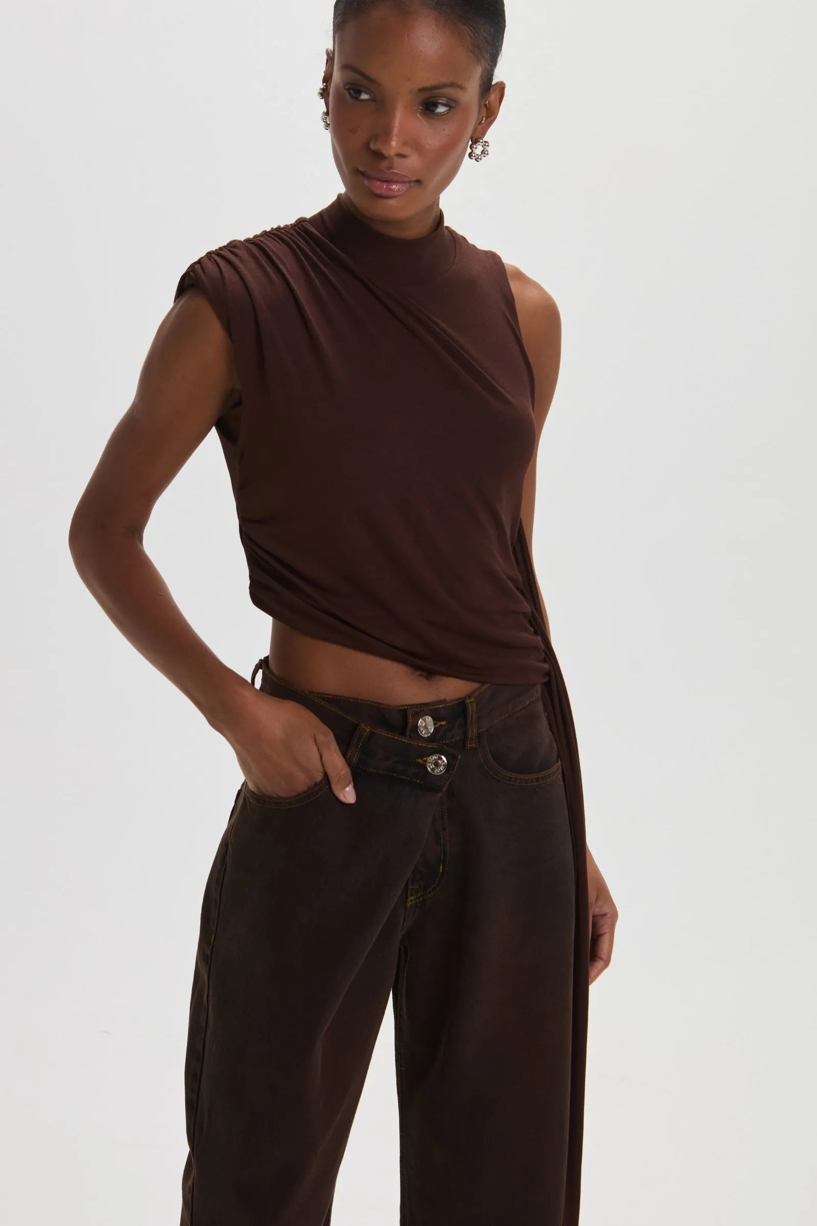 Pantalon Erica Marron Leblog