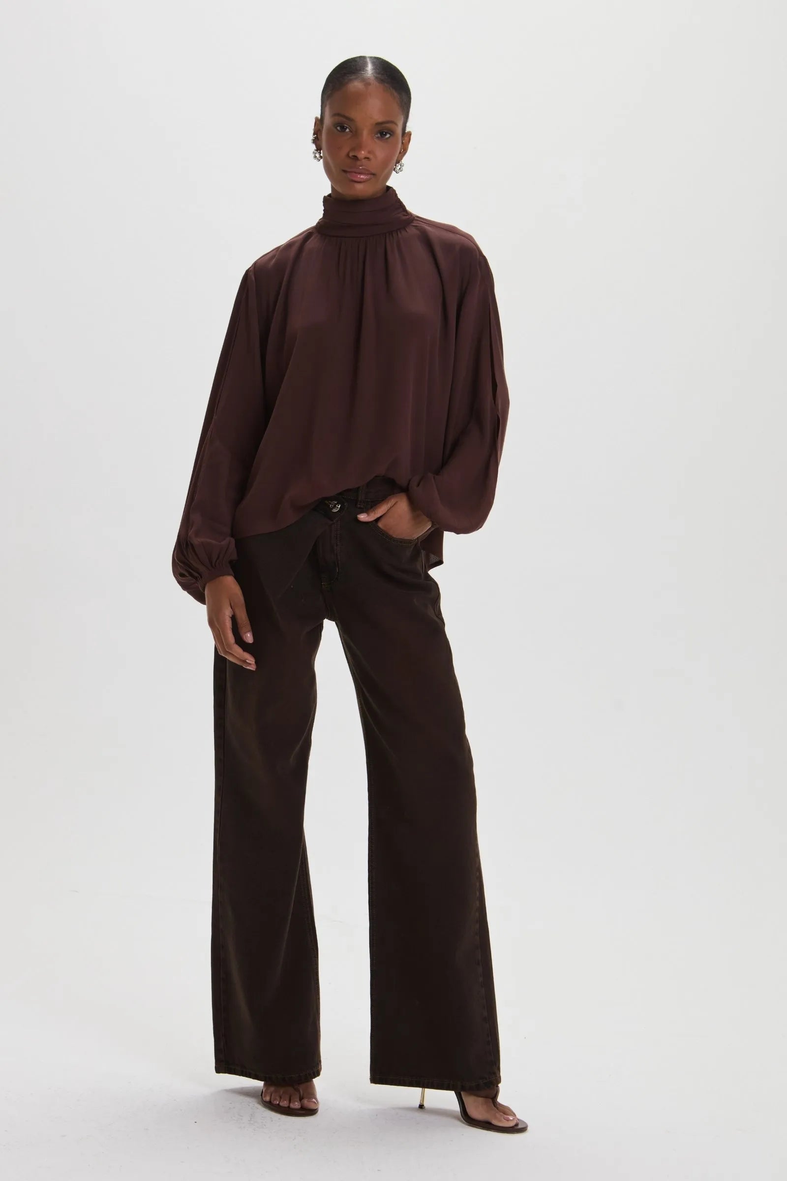 Pantalon Erica Marron Leblog