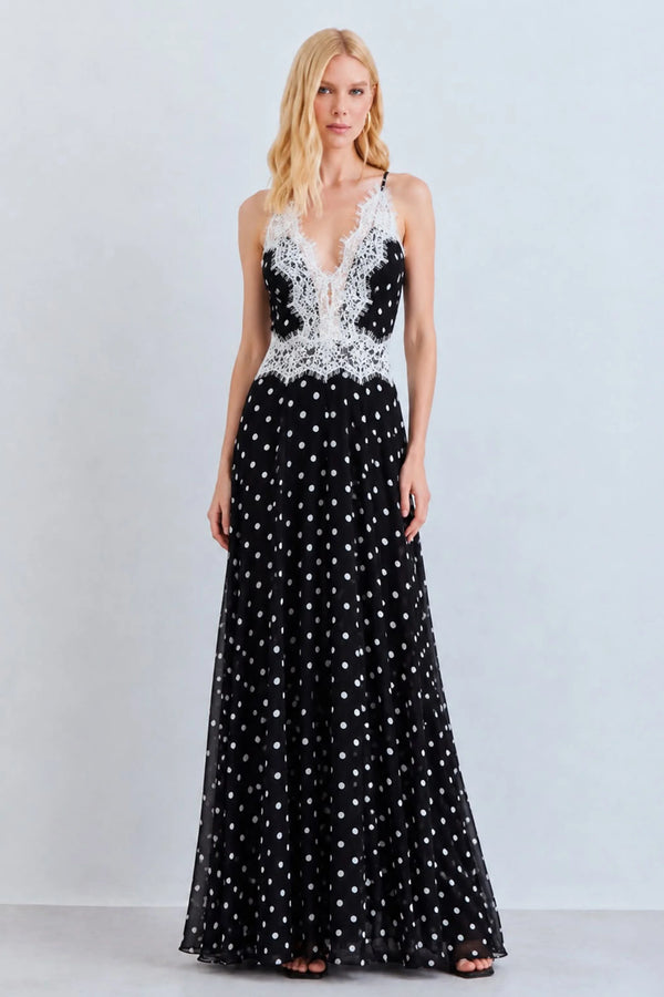 Vestido Polka Dots Encaje Zen - 11783