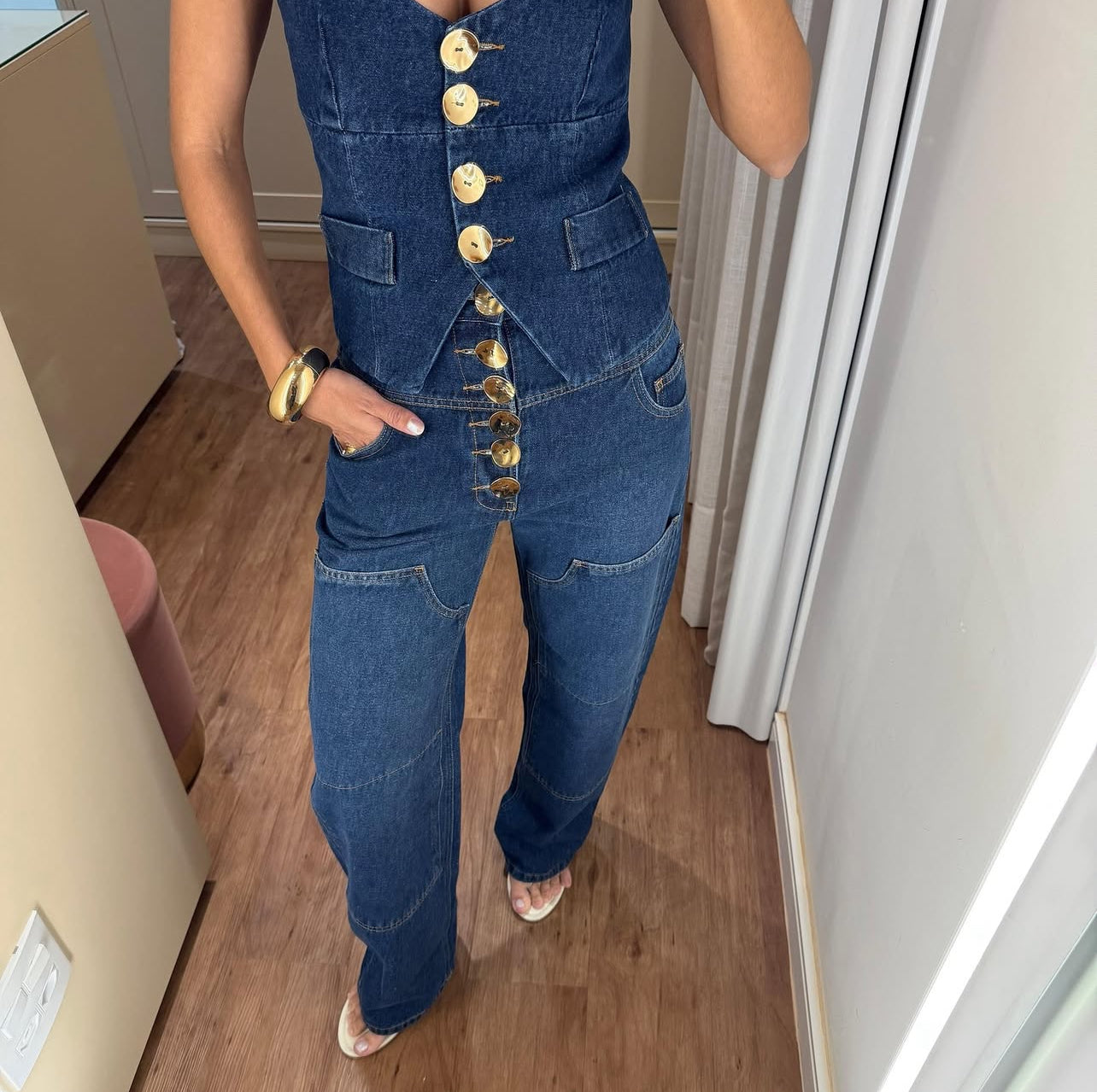 Vest Dora Jeans Leblog