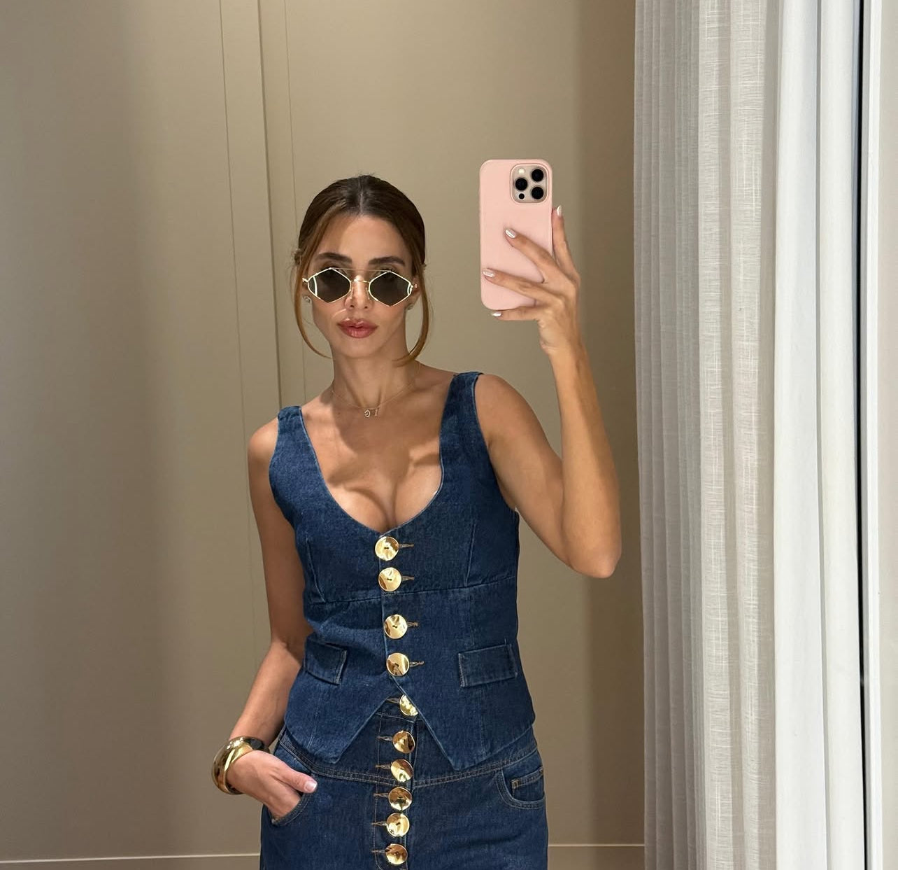 Vest Dora Jeans Leblog