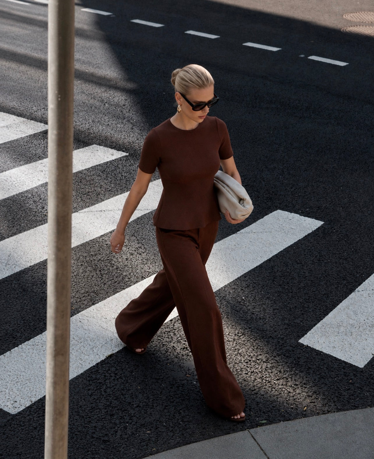 Blusa Zoe Marron Leblog