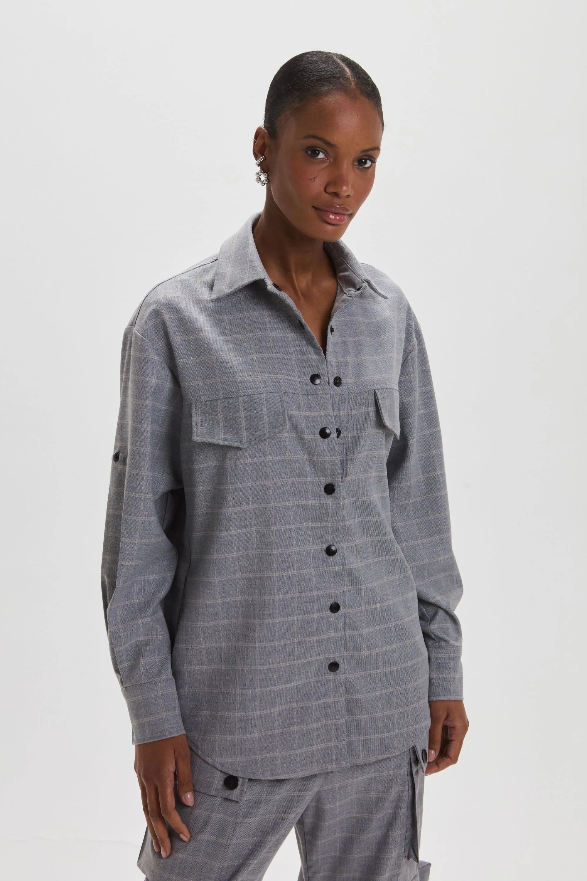 Camisa Sophie Gris Leblog