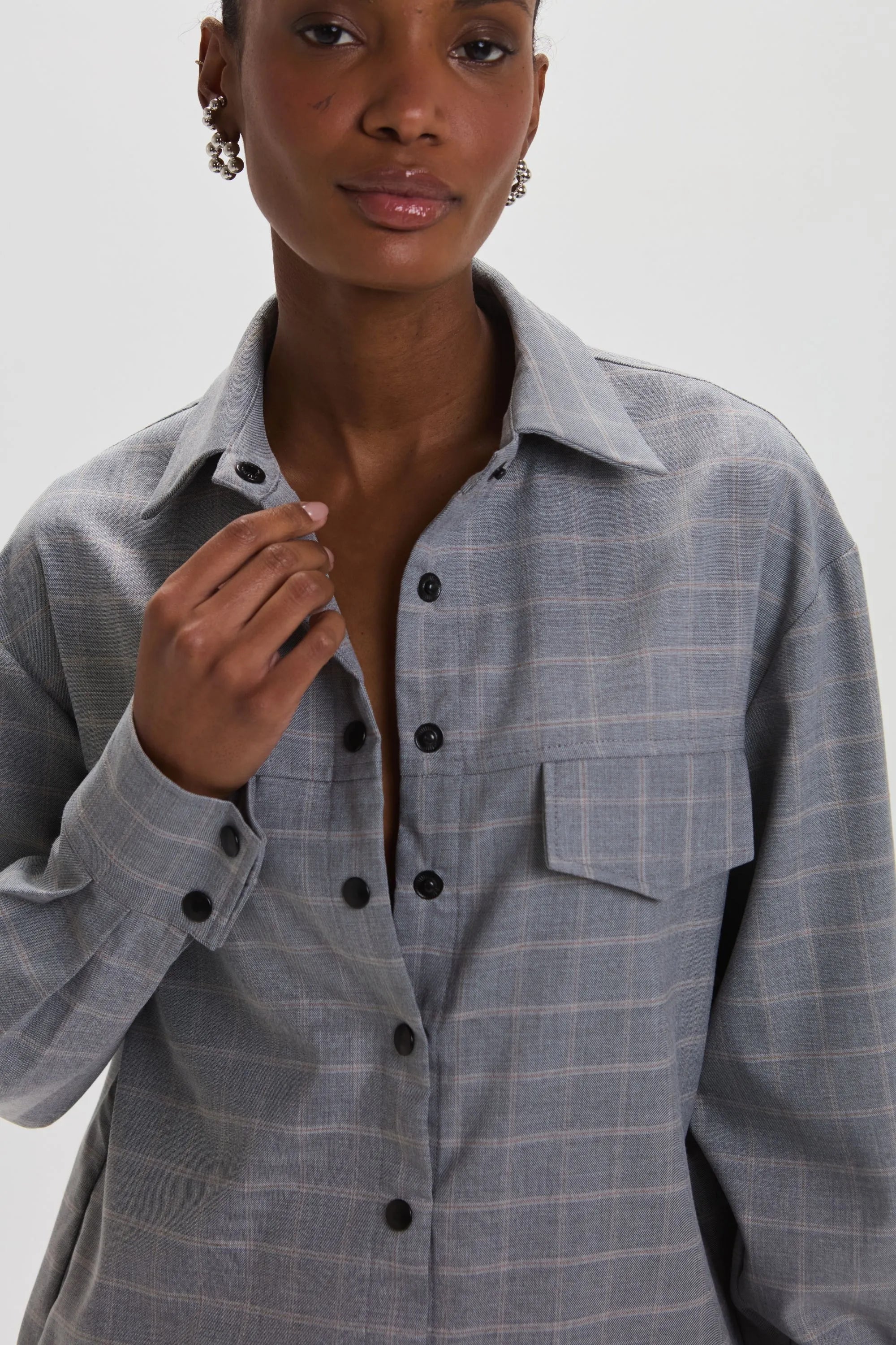 Camisa Sophie Gris Leblog