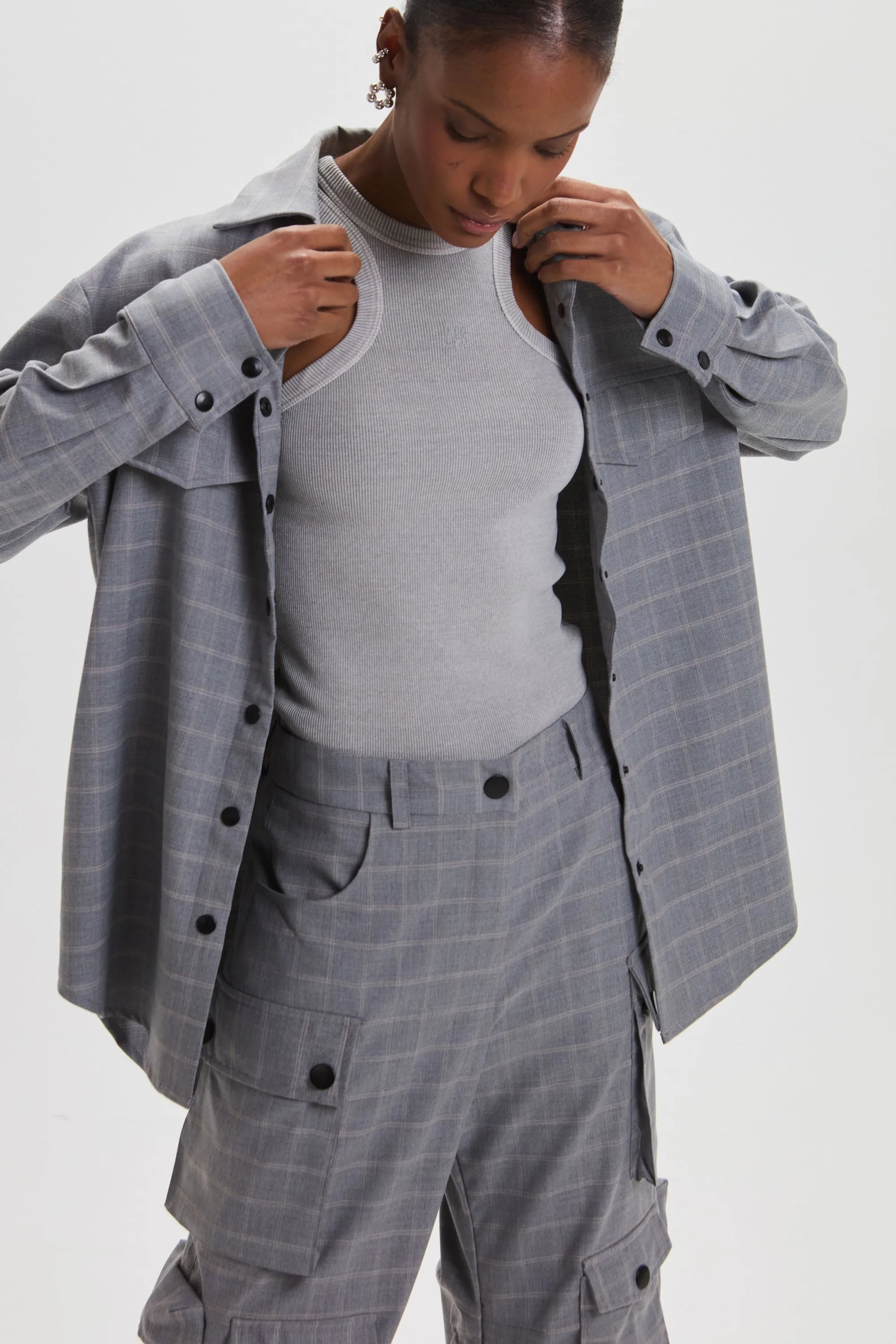 Camisa Sophie Gris Leblog