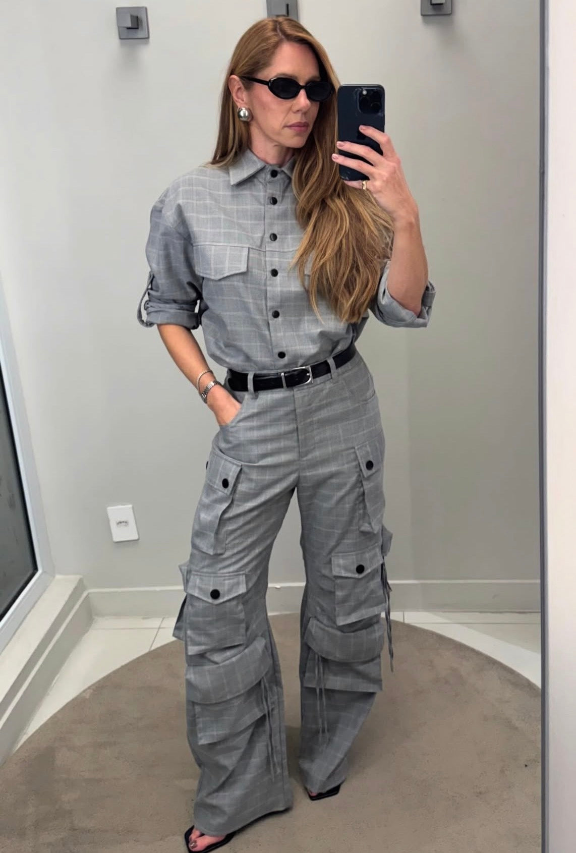 Camisa Sophie Gris Leblog