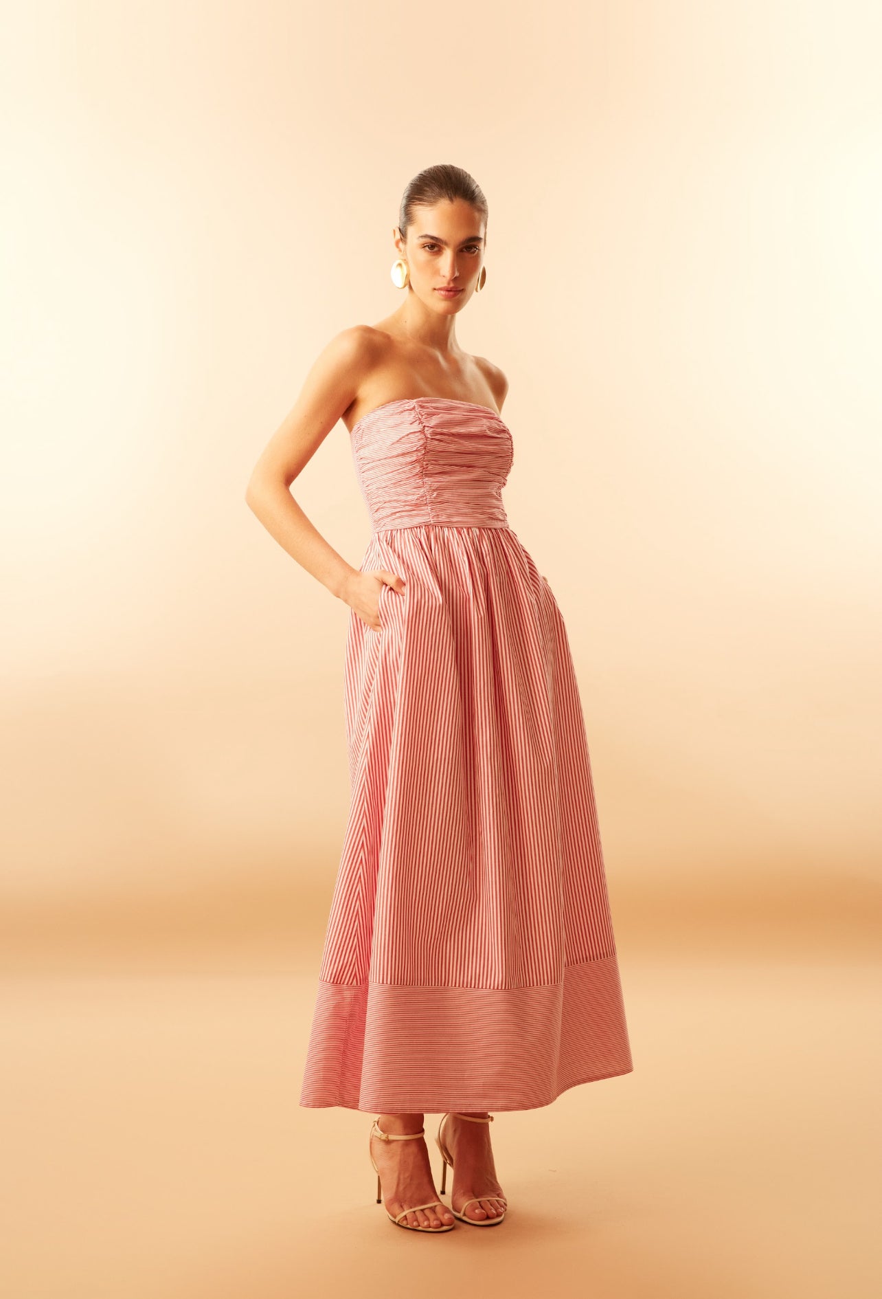 Vestido Hemilia Rojo Rayas Rock Lola