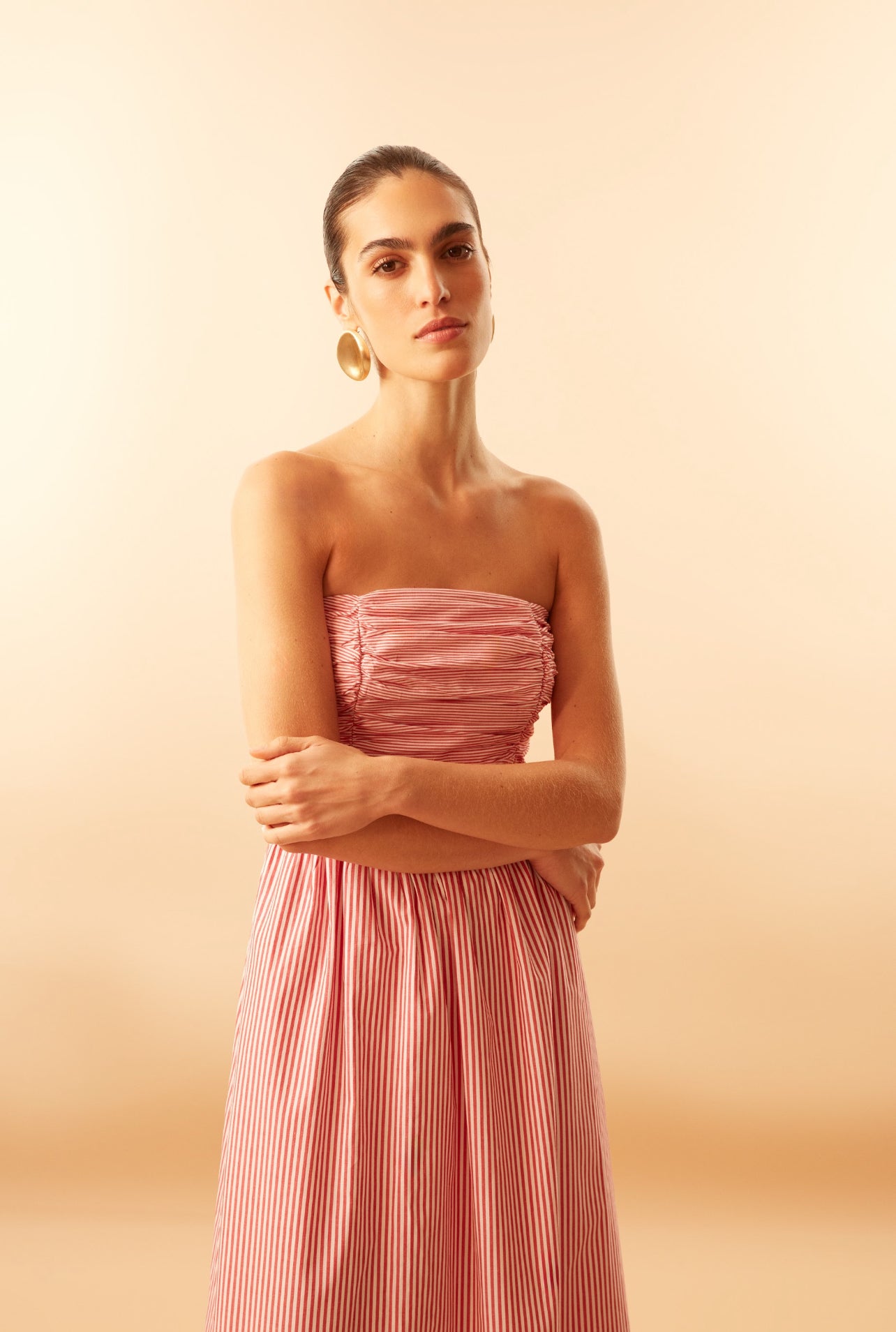 Vestido Hemilia Rojo Rayas Rock Lola