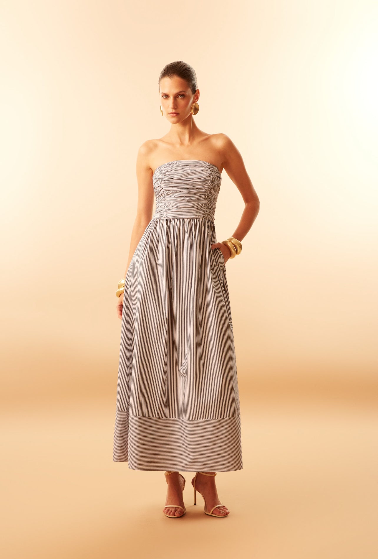 Vestido Hemilia Azul Rayas Rock Lola