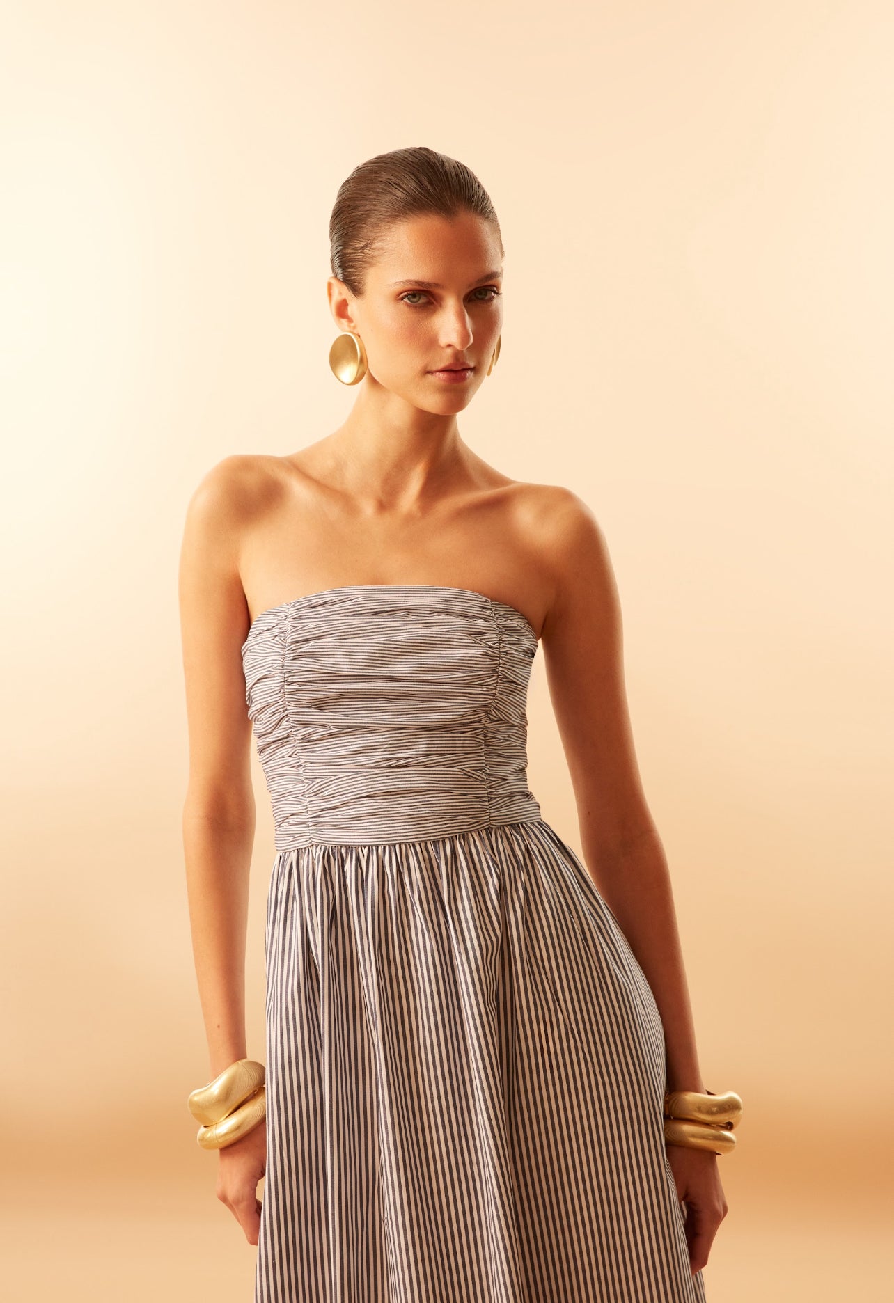 Vestido Hemilia Azul Rayas Rock Lola