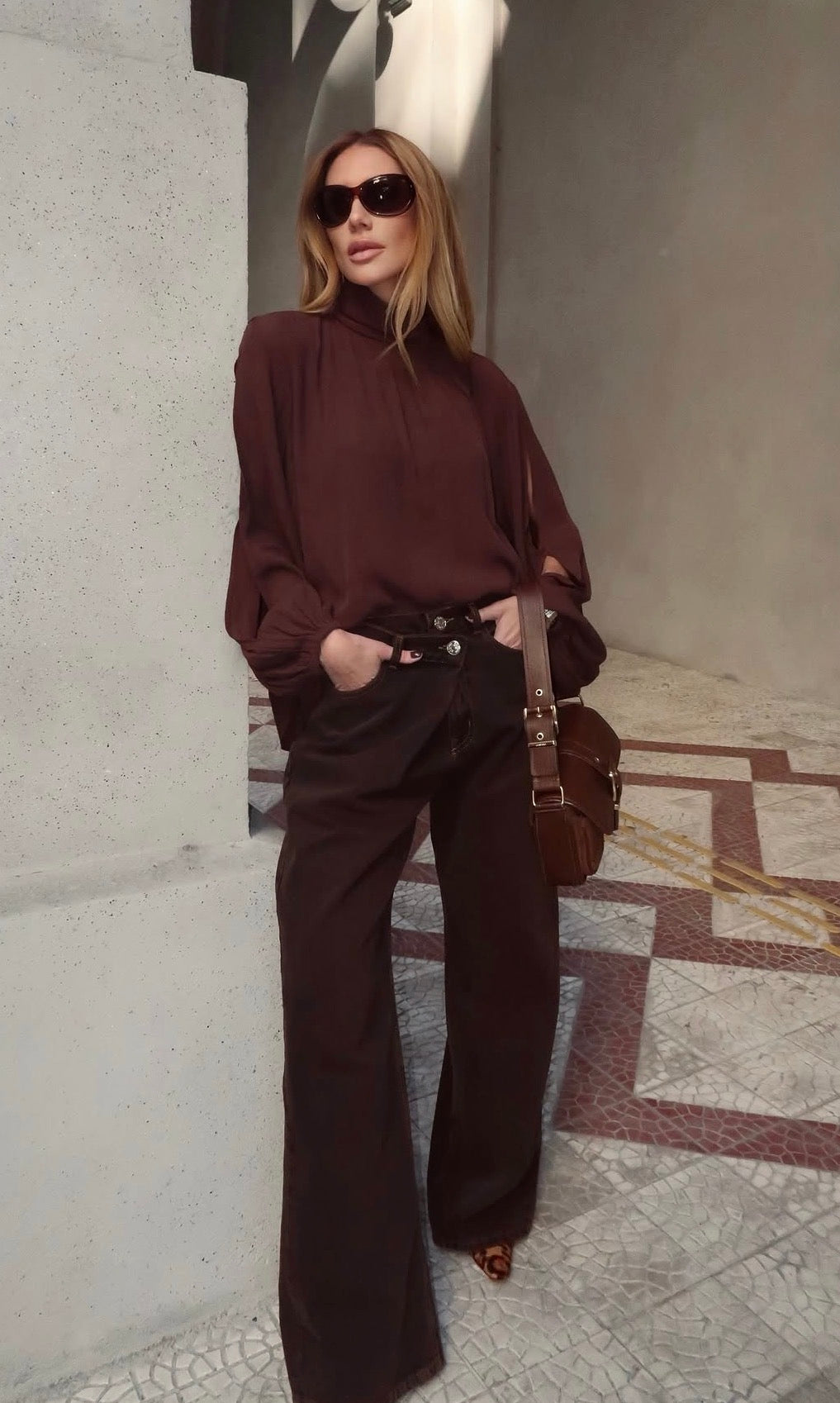 Blusa Andy Marron Leblog
