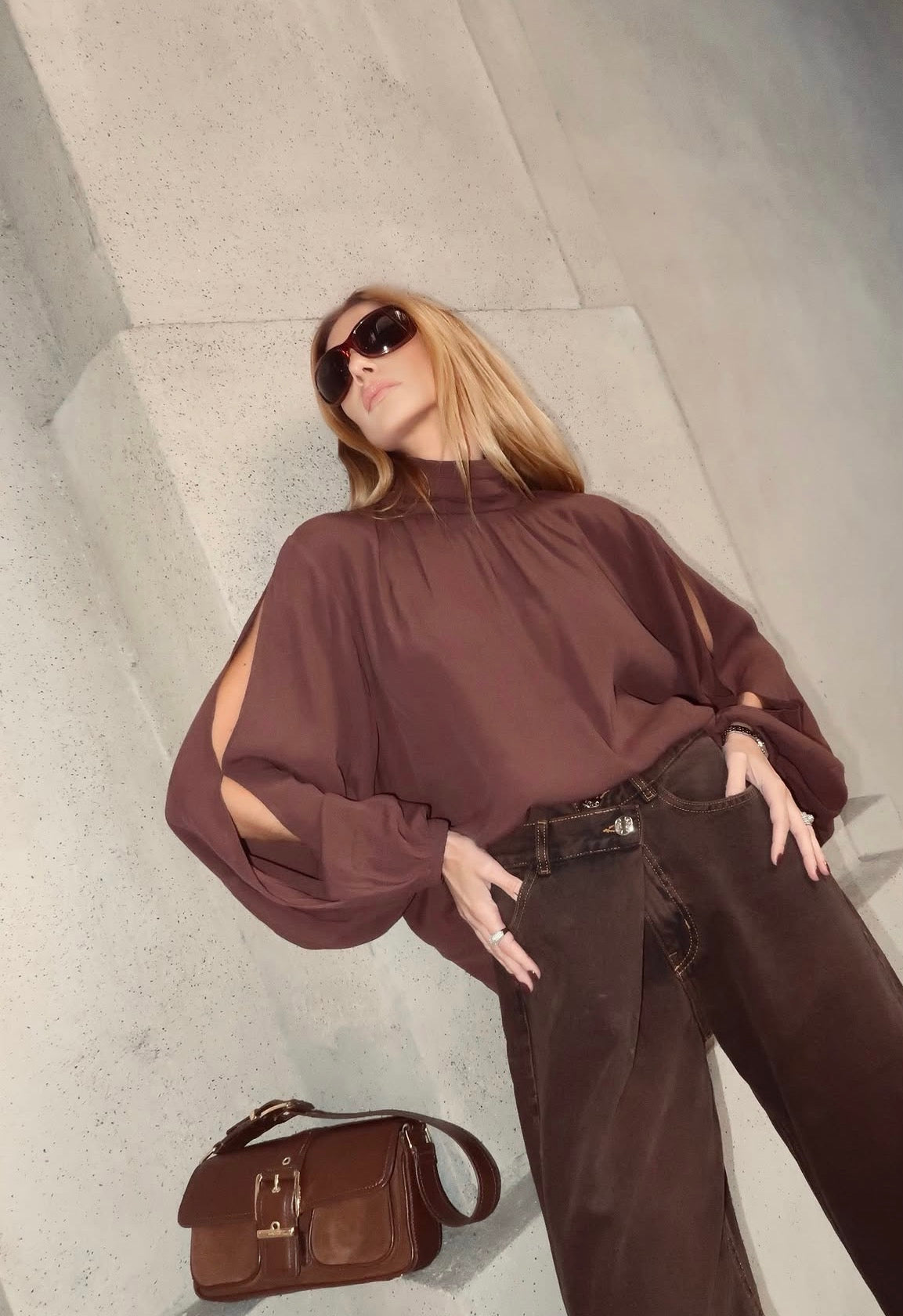 Blusa Andy Marron Leblog