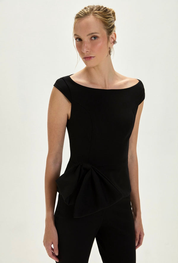 Blusa Manoela Lazo Negra Leblog