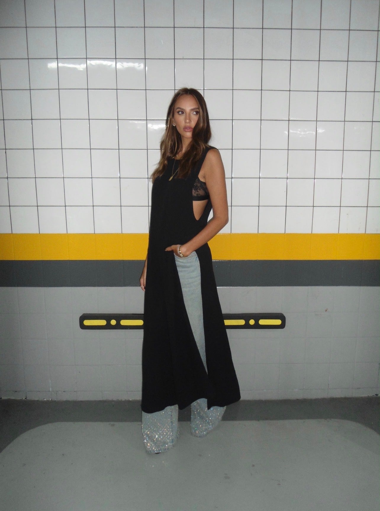 Blusa Milena Negra Leblog