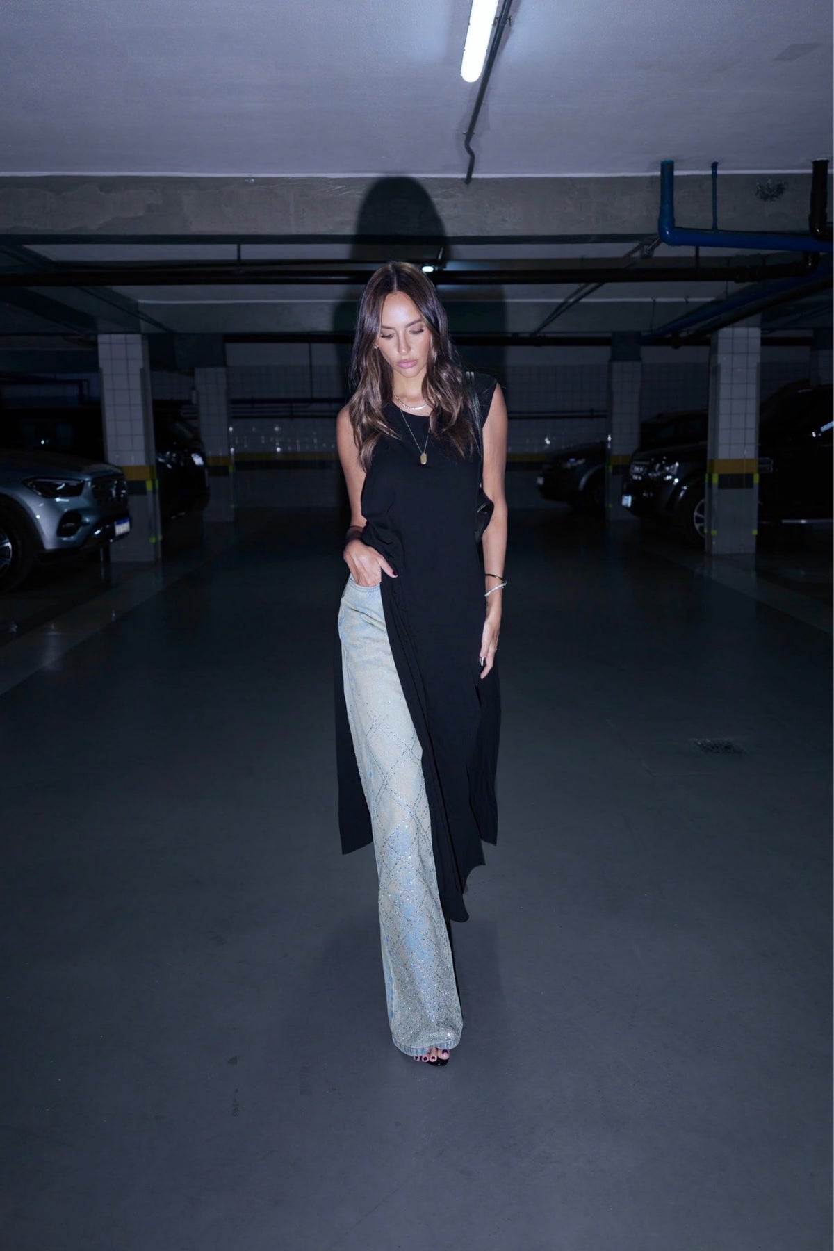 Blusa Milena Negra Leblog