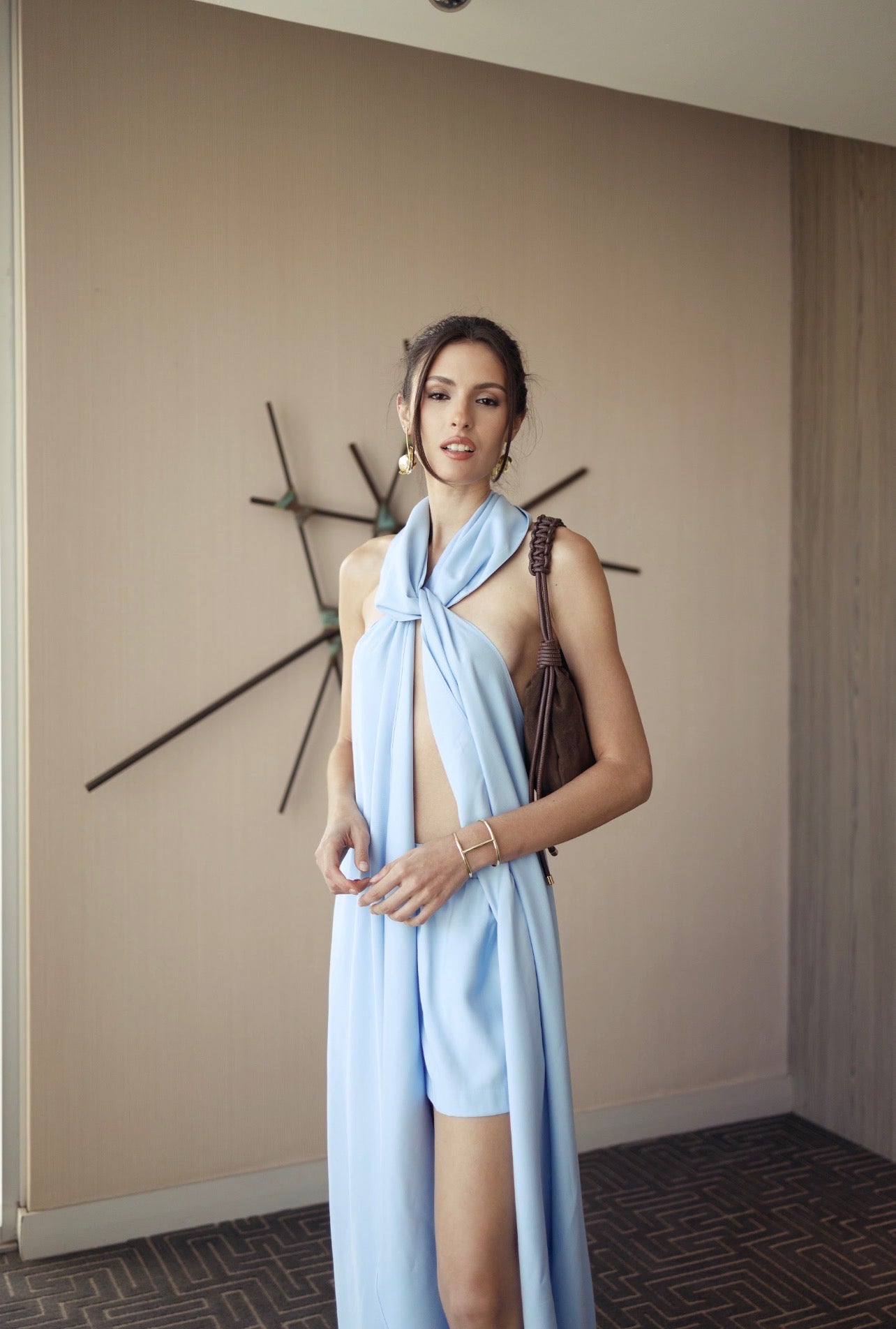Conj. Túnica y Shorts Azul Zen - 11531