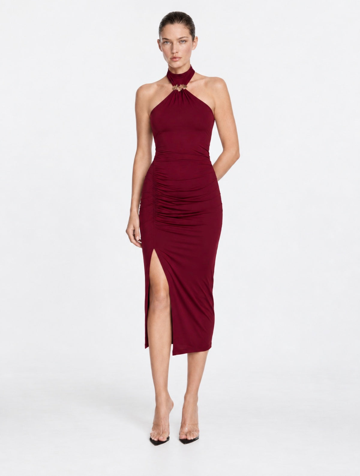Vestido Stefanos Burdeo Alanis