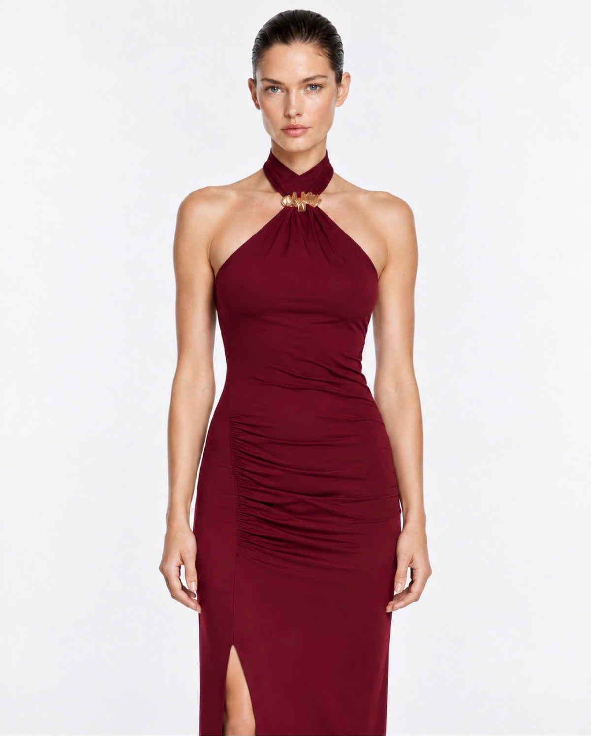 Vestido Stefanos Burdeo Alanis