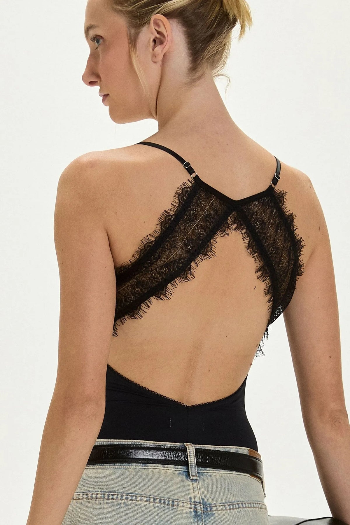 Body Celeste Encaje Negro Leblog