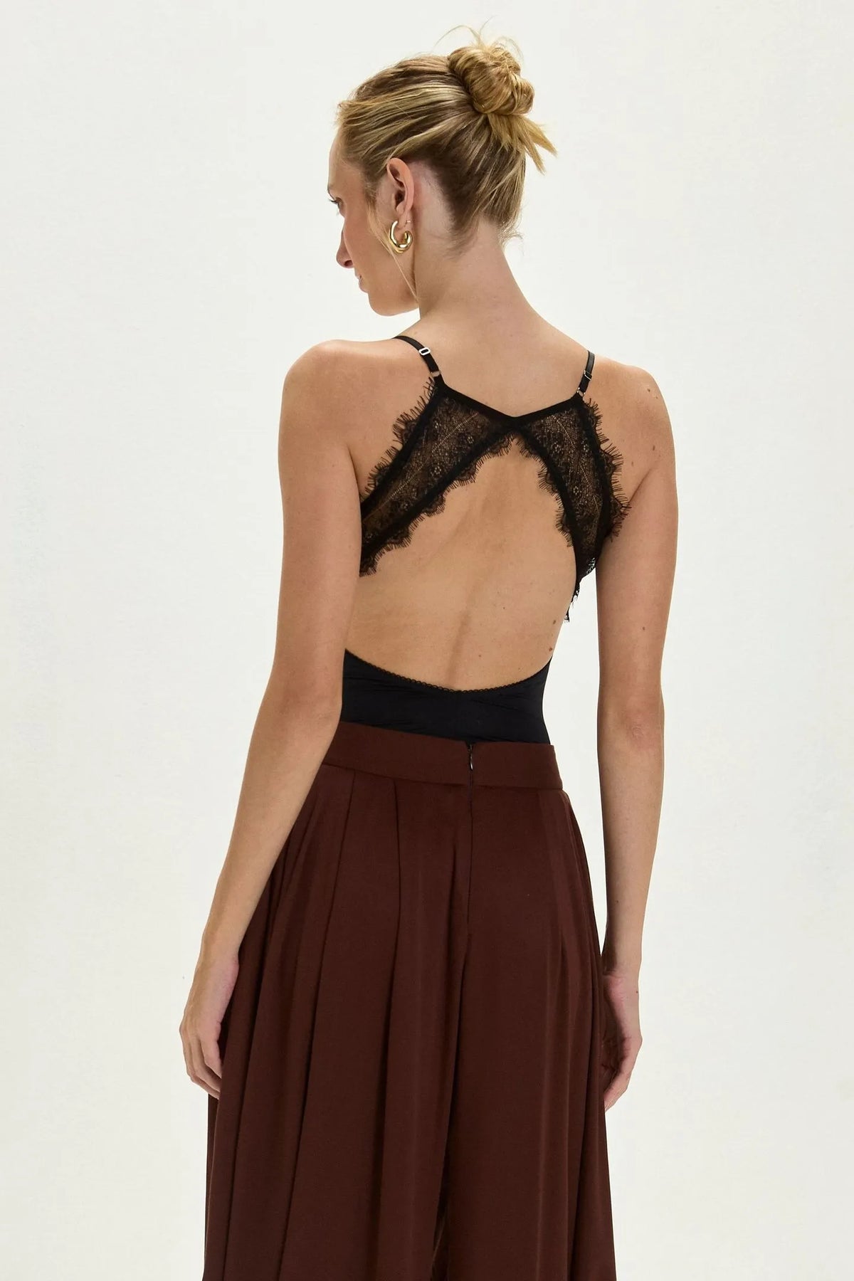 Body Celeste Encaje Negro Leblog