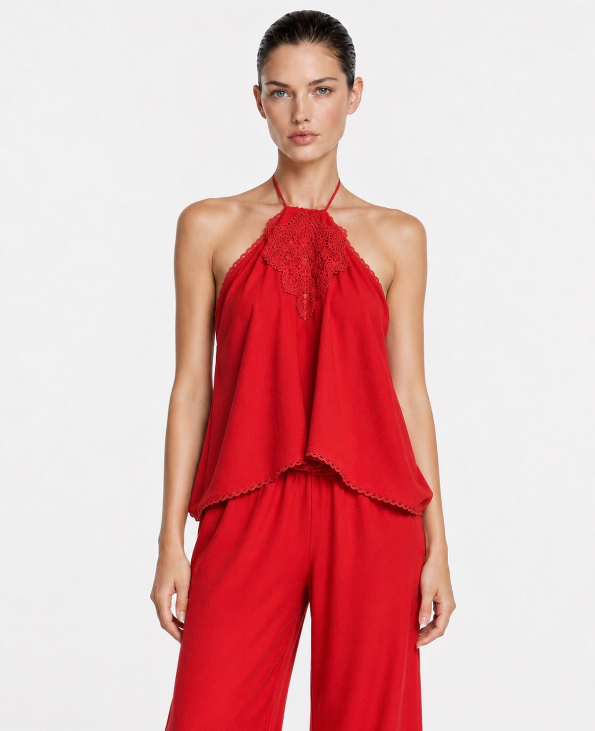 Conjunto Carla Lino Rojo