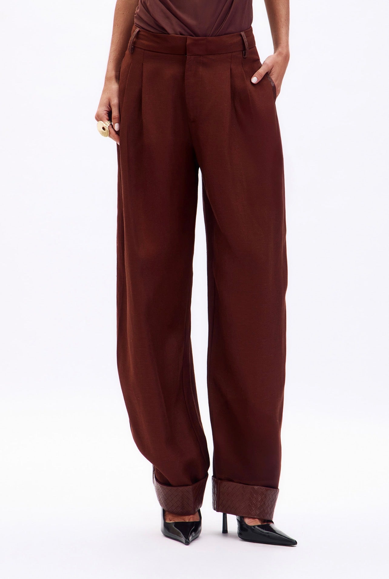 Pantalon Nina Marron Oasis