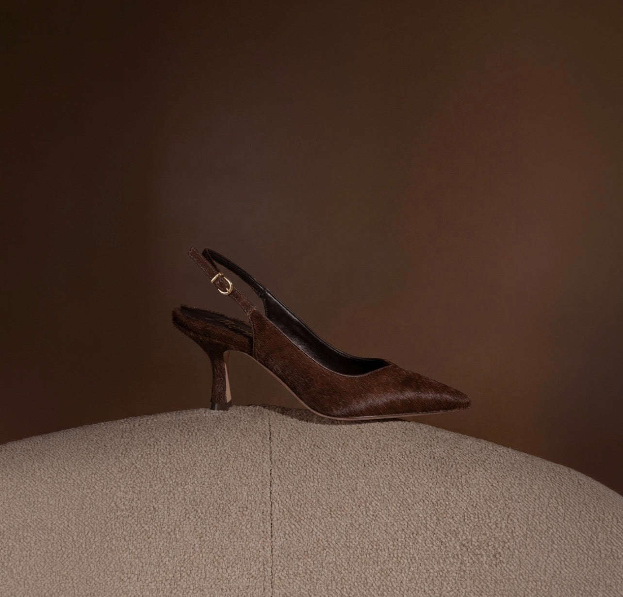Scarpin Gamuza Marron LB - 215
