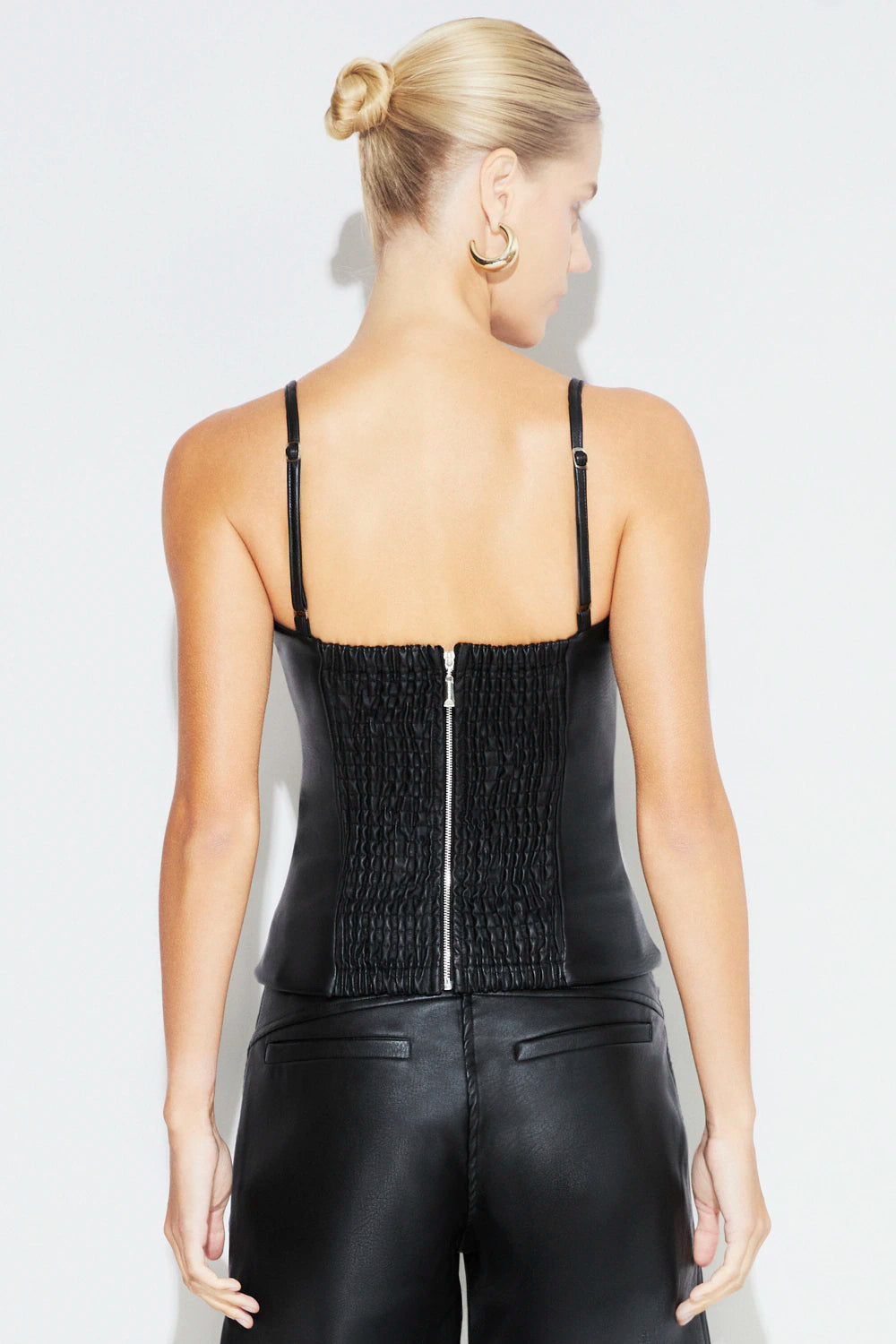 Pantalon Adri Cuero Pu Negro Rock Lola