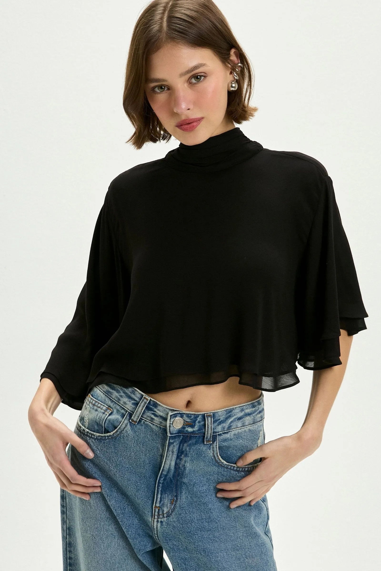 Blusa Yara Negra Leblog