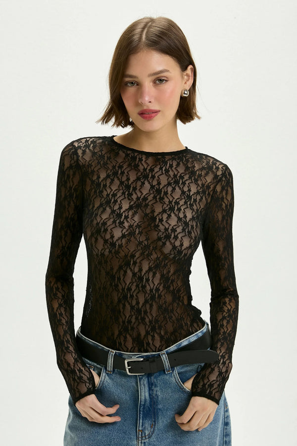 Blusa Ariel Negra Leblog