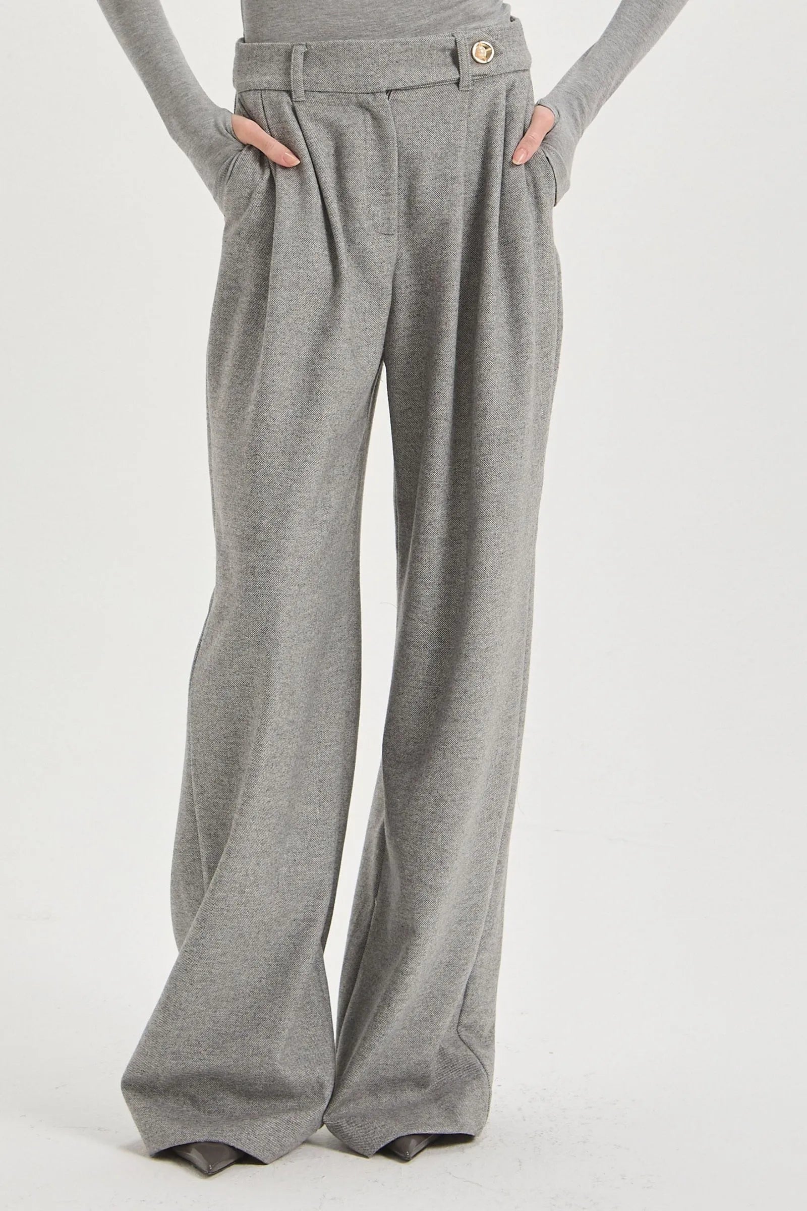 Pantalon Maite Gris Leblog