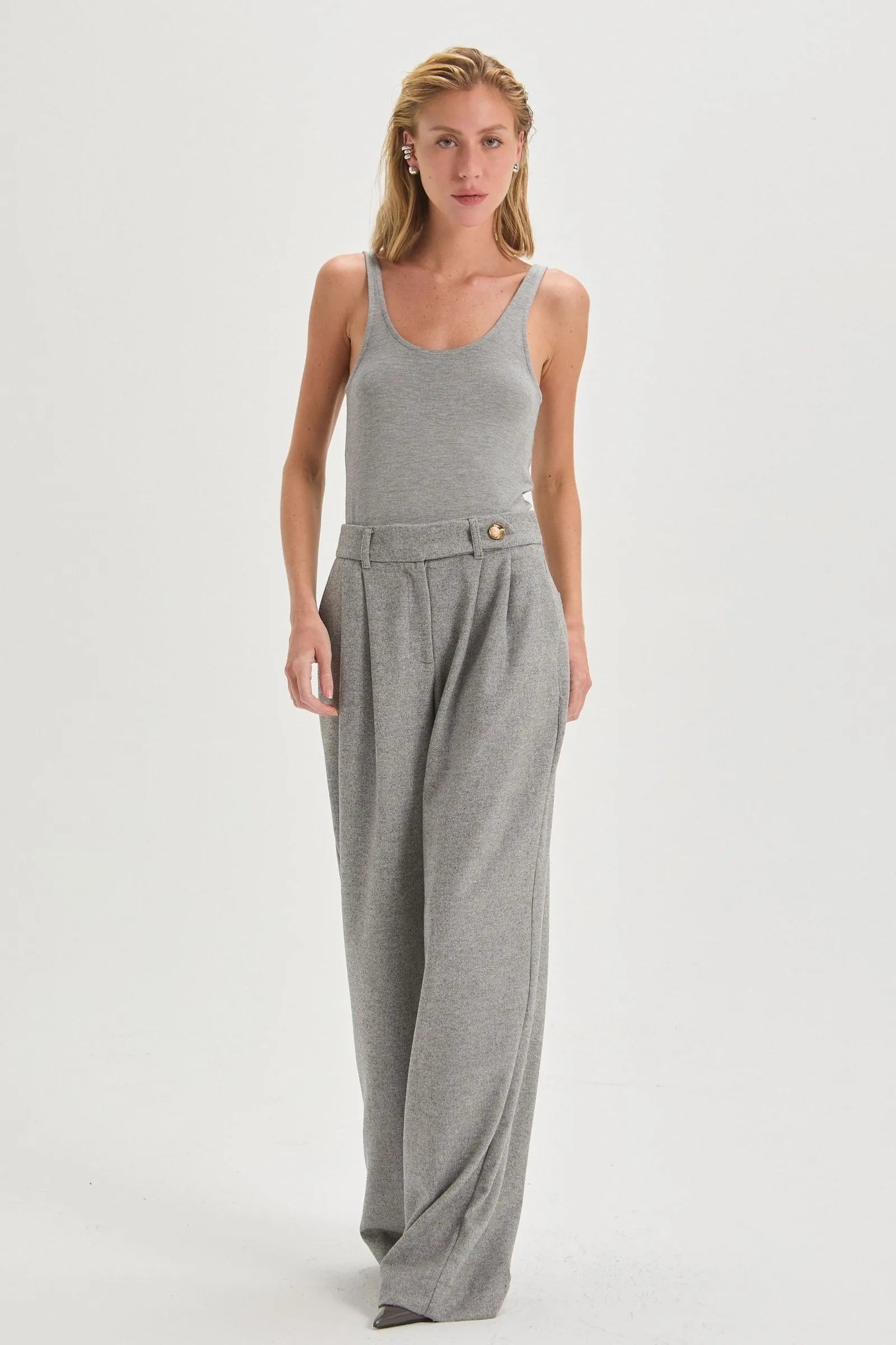 Pantalon Maite Gris Leblog