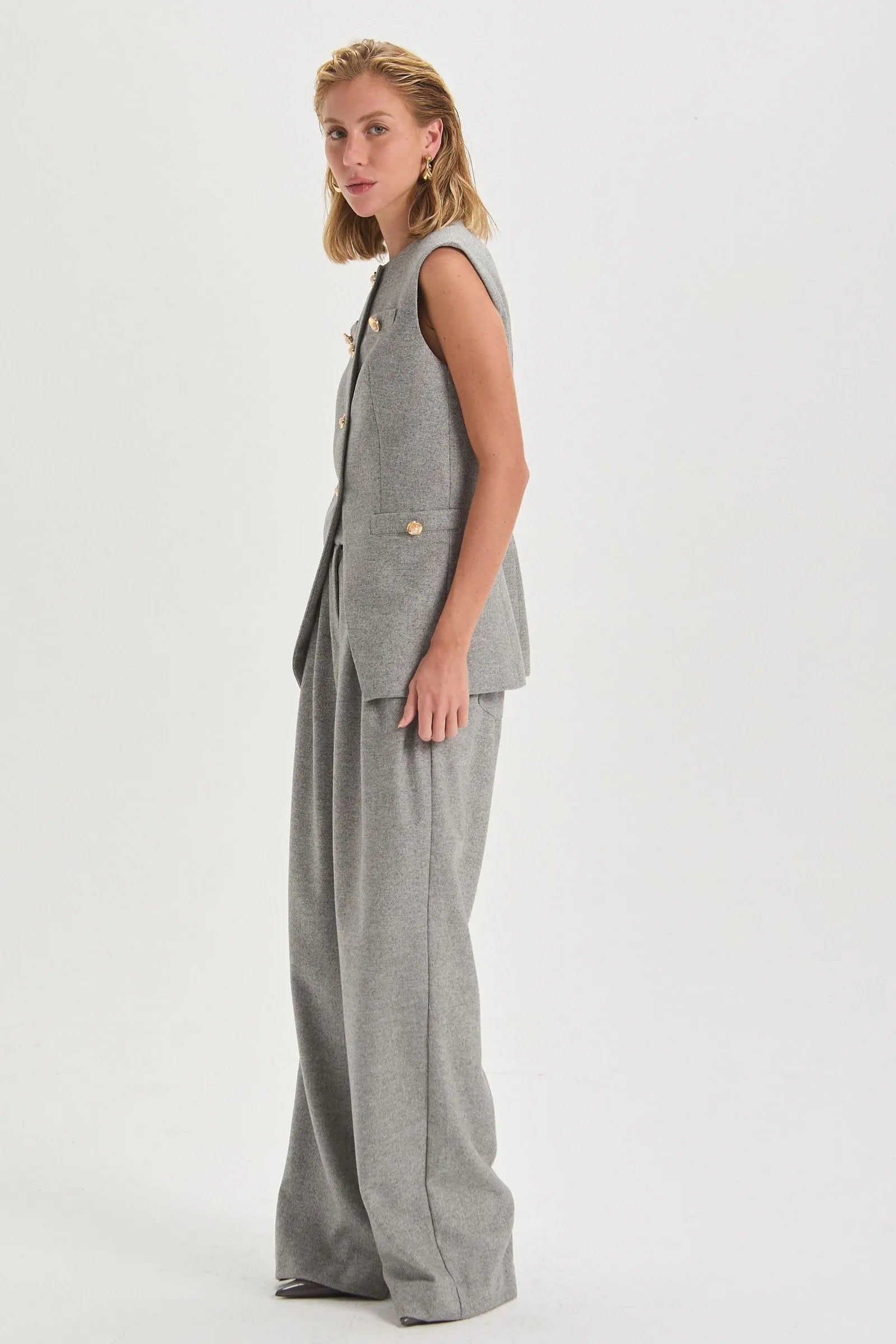 Pantalon Maite Gris Leblog