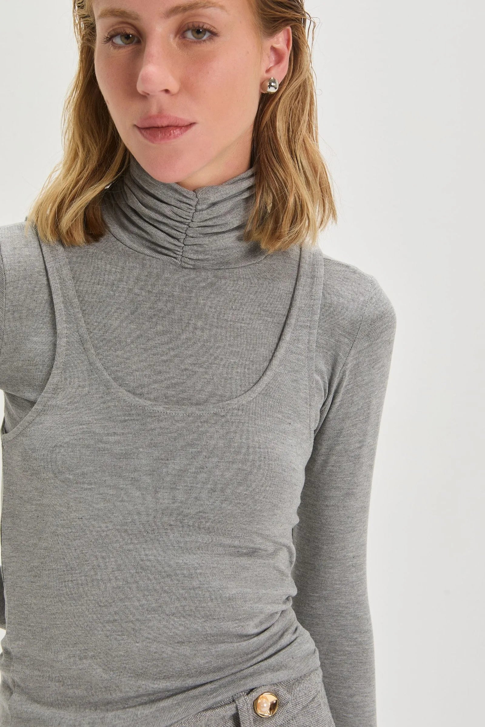 Blusa Mari 2x1 Gris Leblog