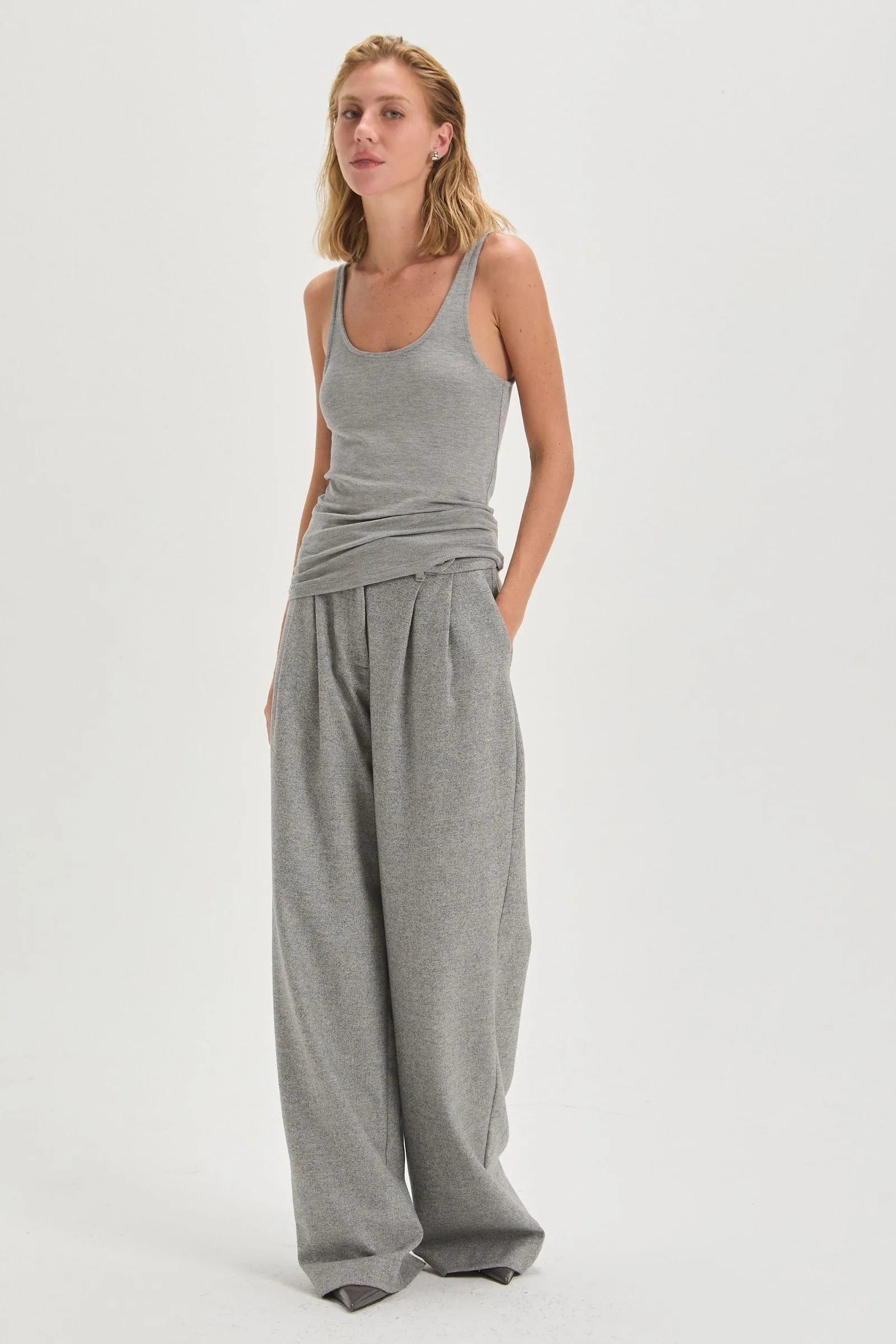 Blusa Mari 2x1 Gris Leblog