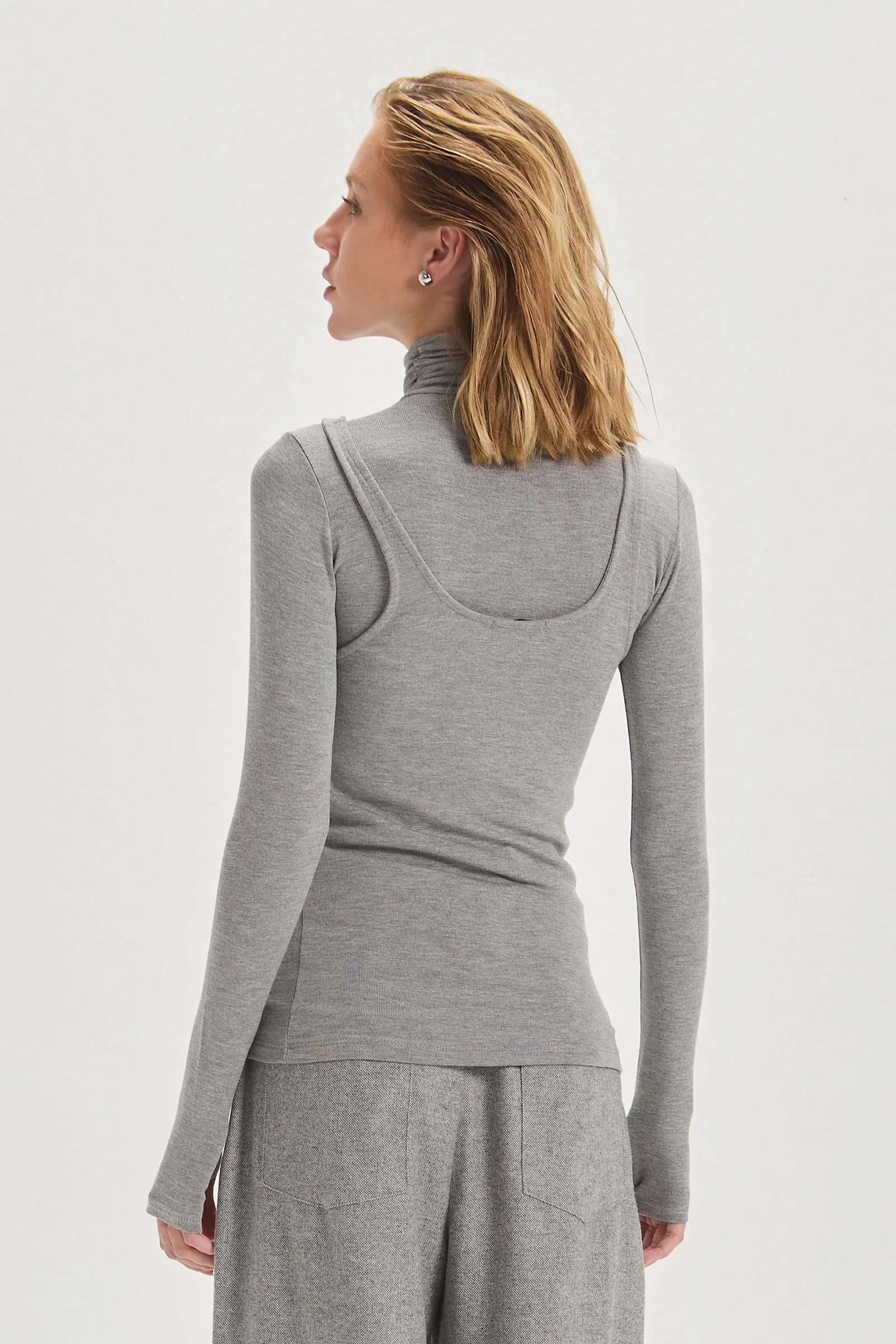Blusa Mari 2x1 Gris Leblog