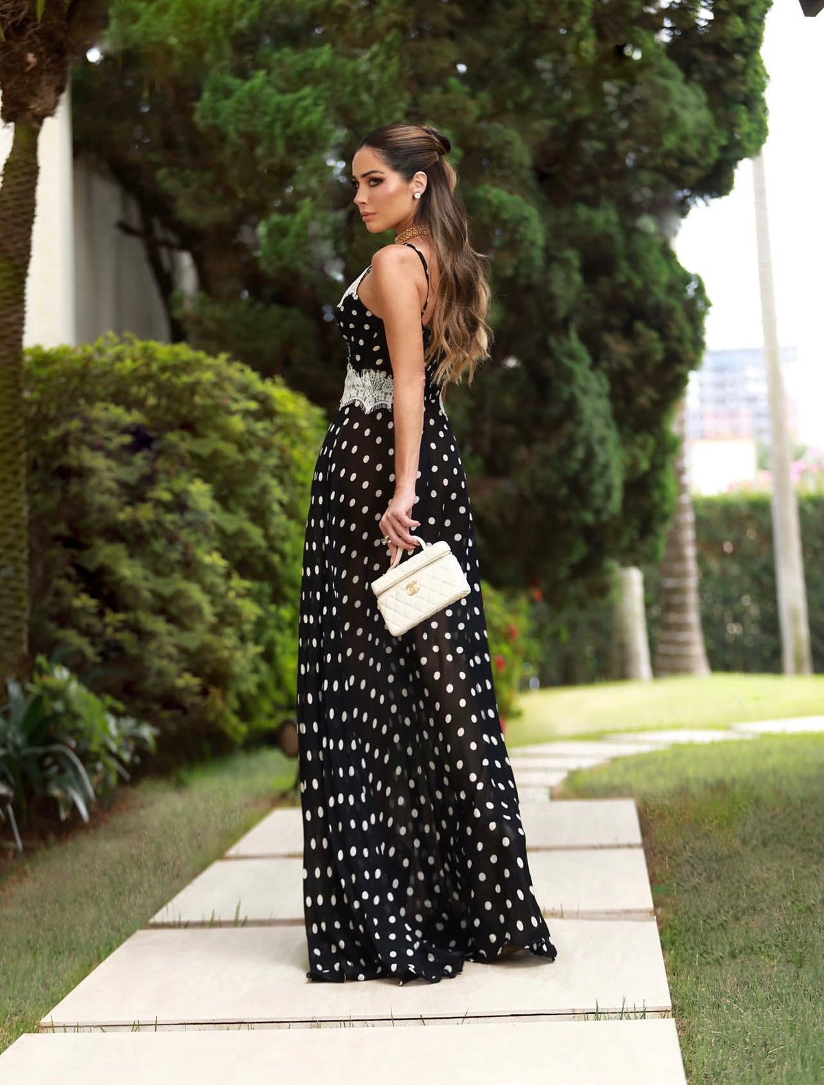 Vestido Polka Dots Encaje Zen - 11783