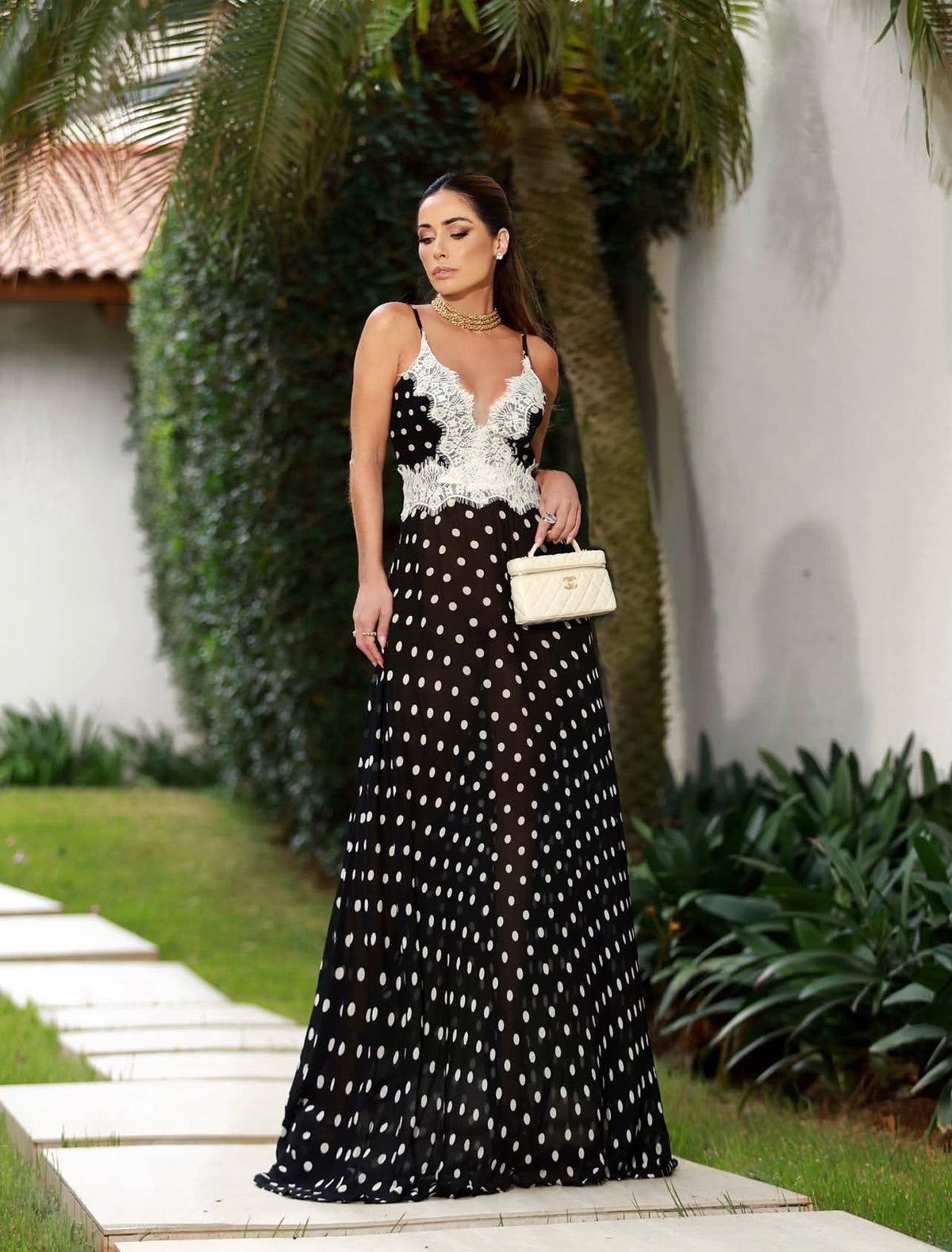 Vestido Polka Dots Encaje Zen - 11783