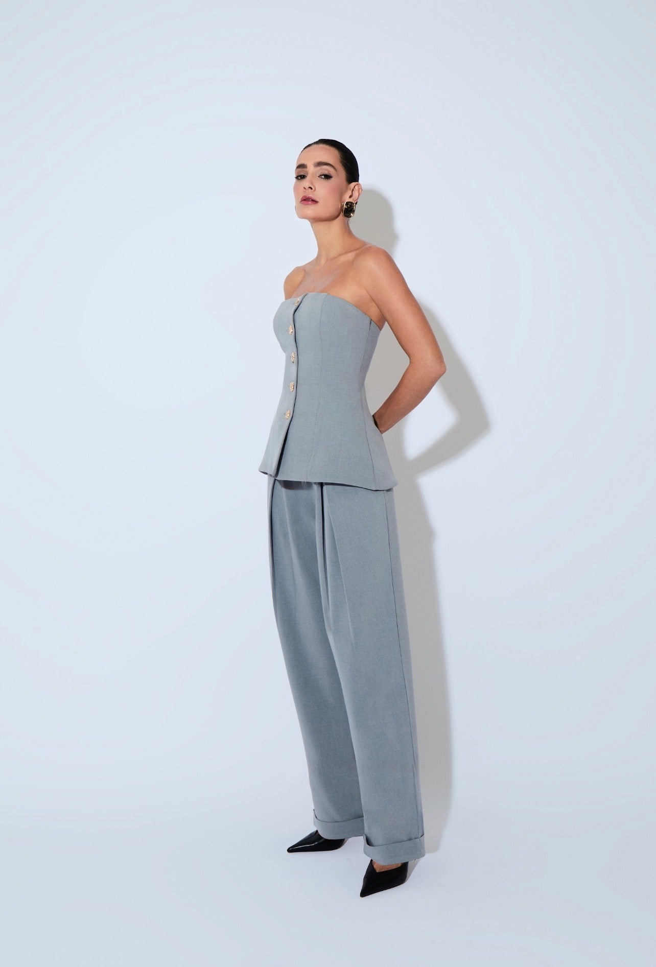 Pantalon Celestine Gris Rock Lola