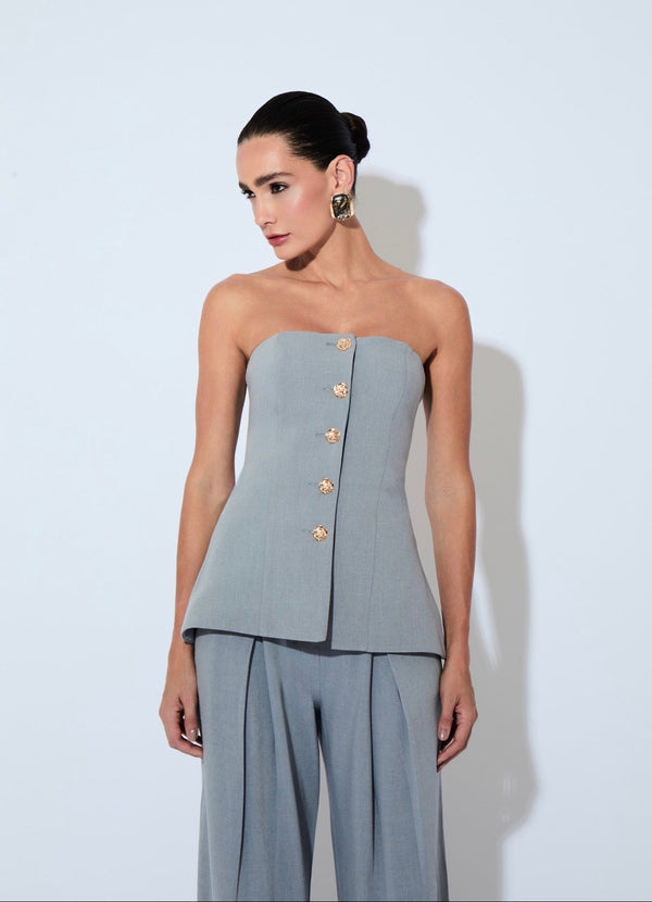 Blusa Celestine Gris Rock Lola