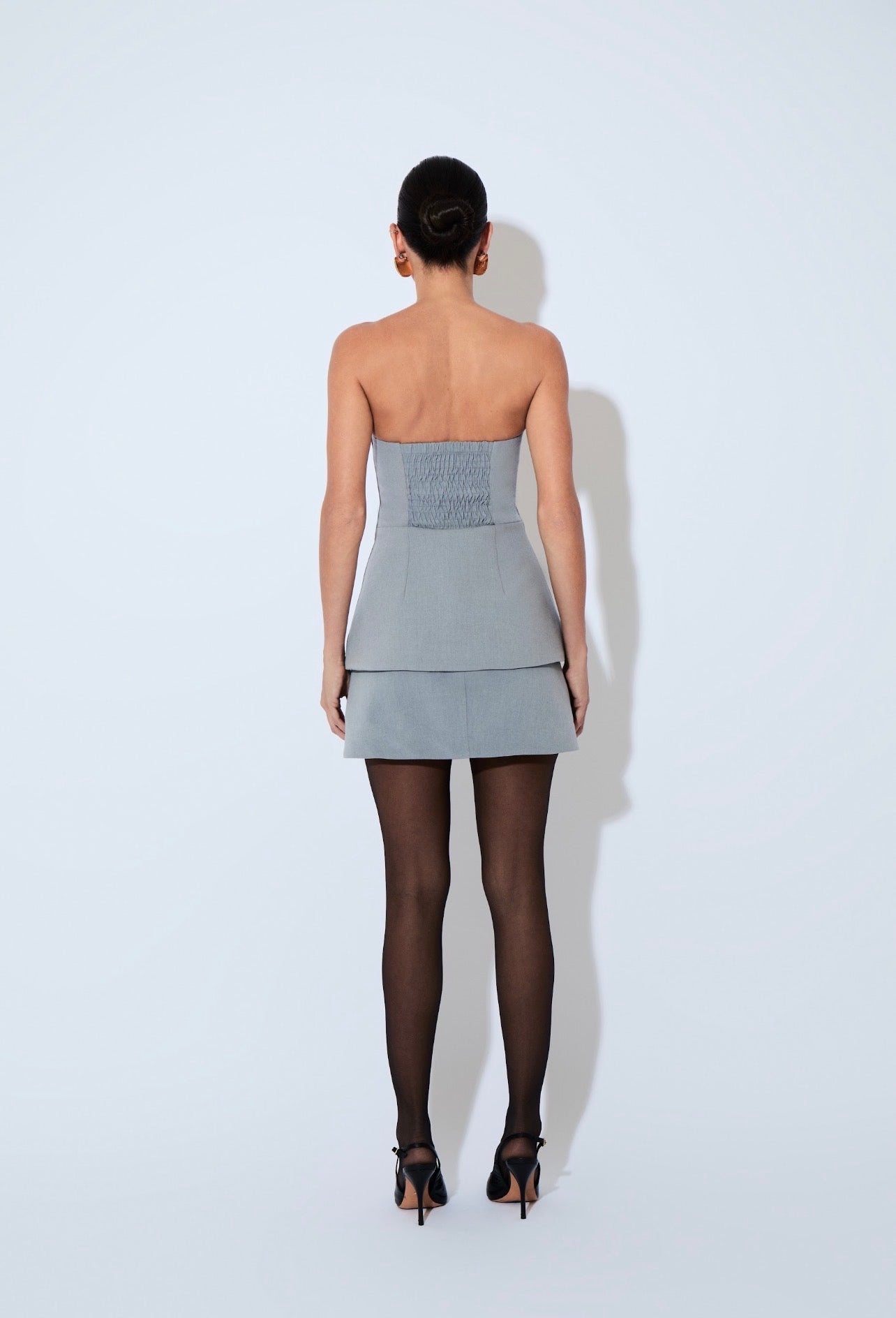 Shorts Falda Celestine Gris Rock Lola