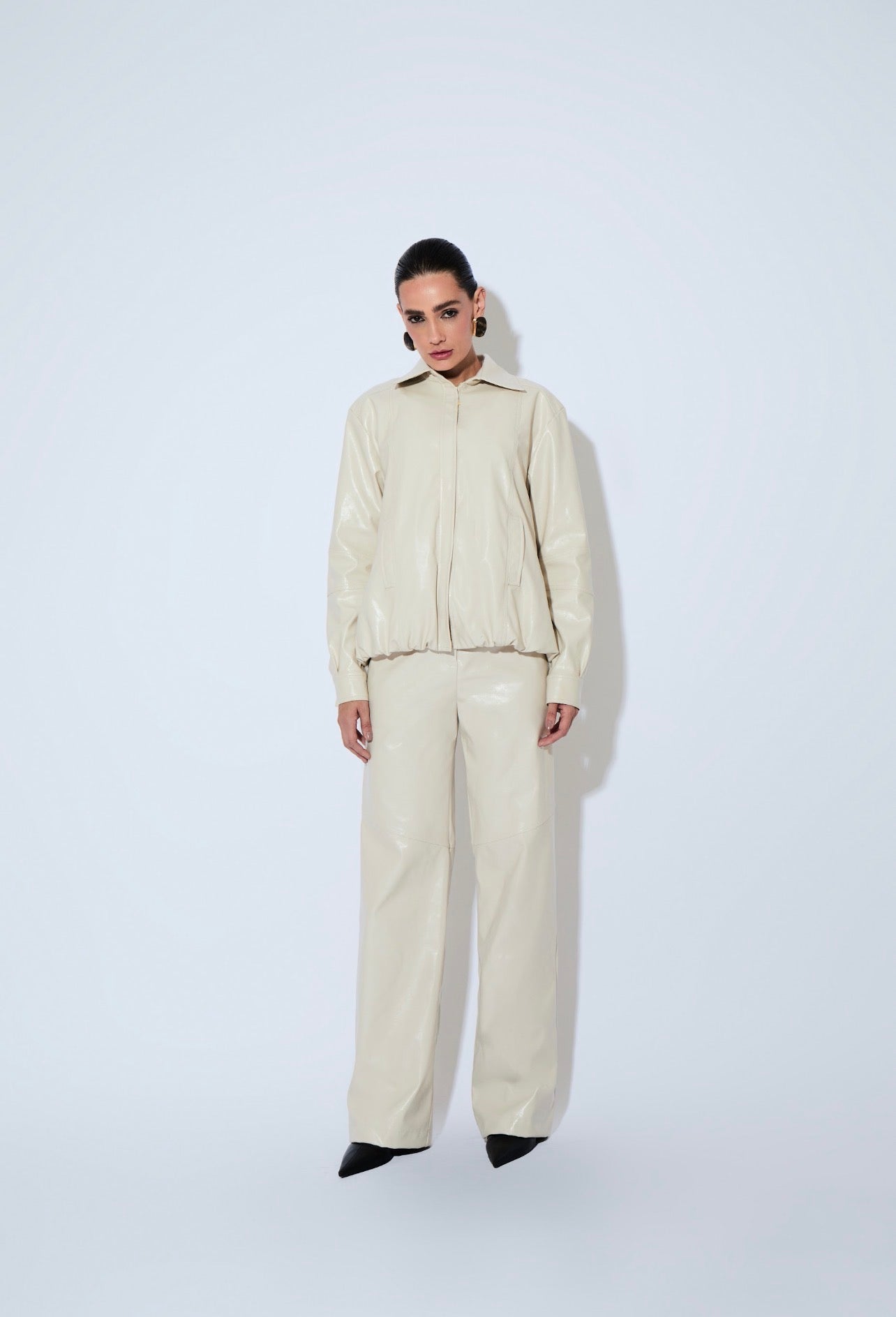 Pantalon Agnes Cuero Pu Off White Rock Lola