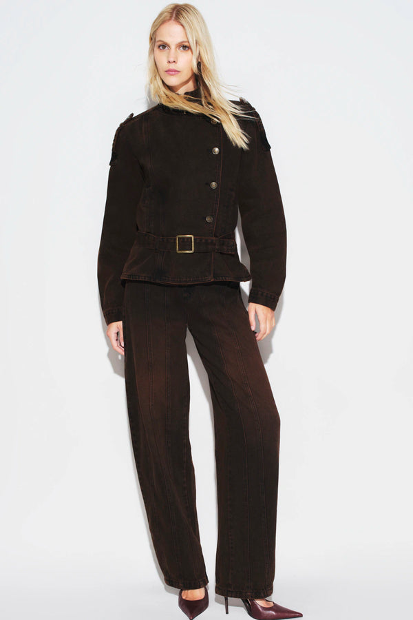 Pantalon Jeans Delilah Marron Rock Lola