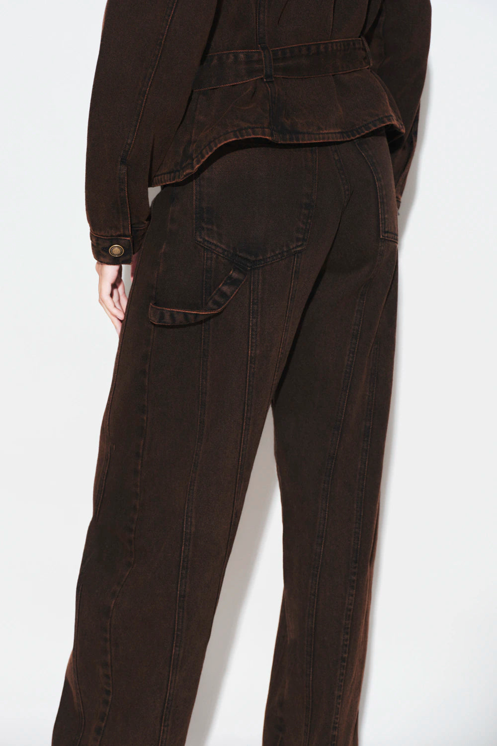 Pantalon Jeans Delilah Marron Rock Lola