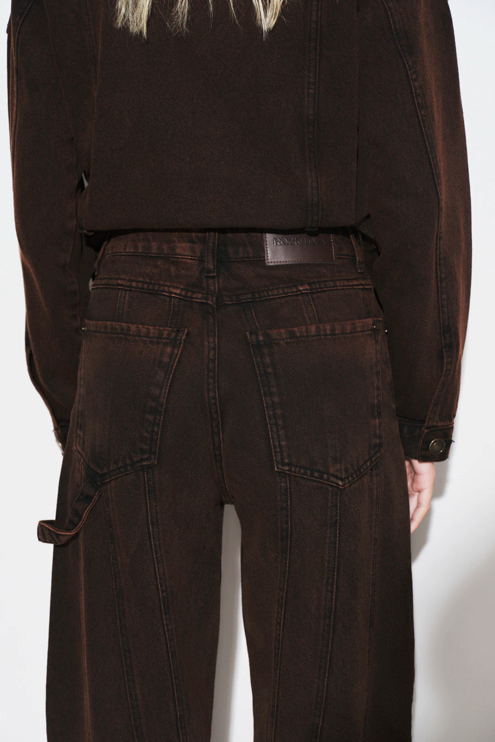 Pantalon Jeans Delilah Marron Rock Lola