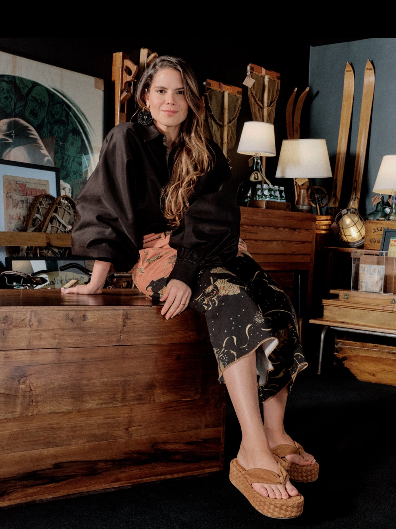 Sandalia Plataforma Mediana Caramelo Luiza Barcelos - 115